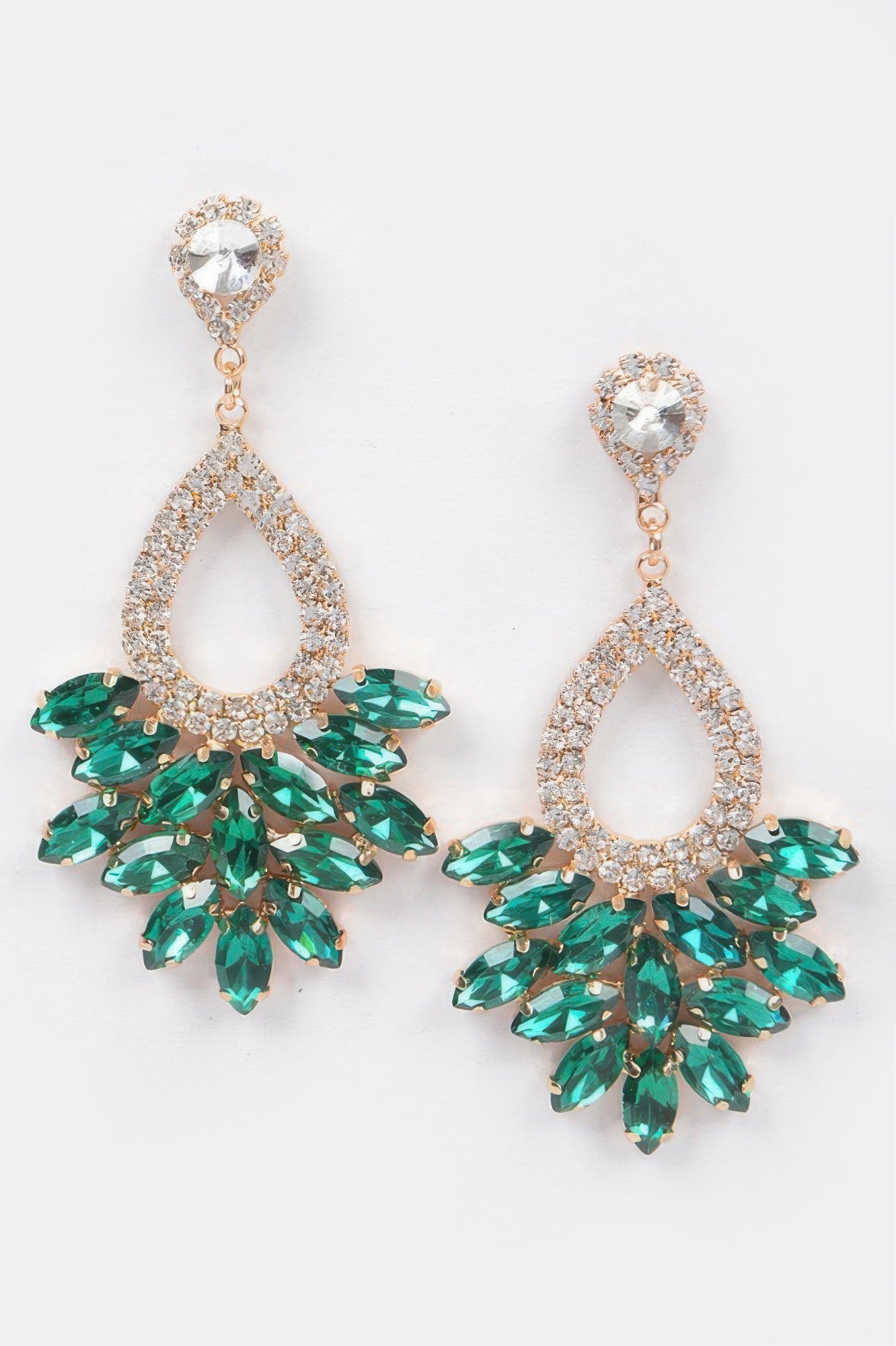 Rhinestone Dangle Earring - Tigbul's Variety Fashion Shop