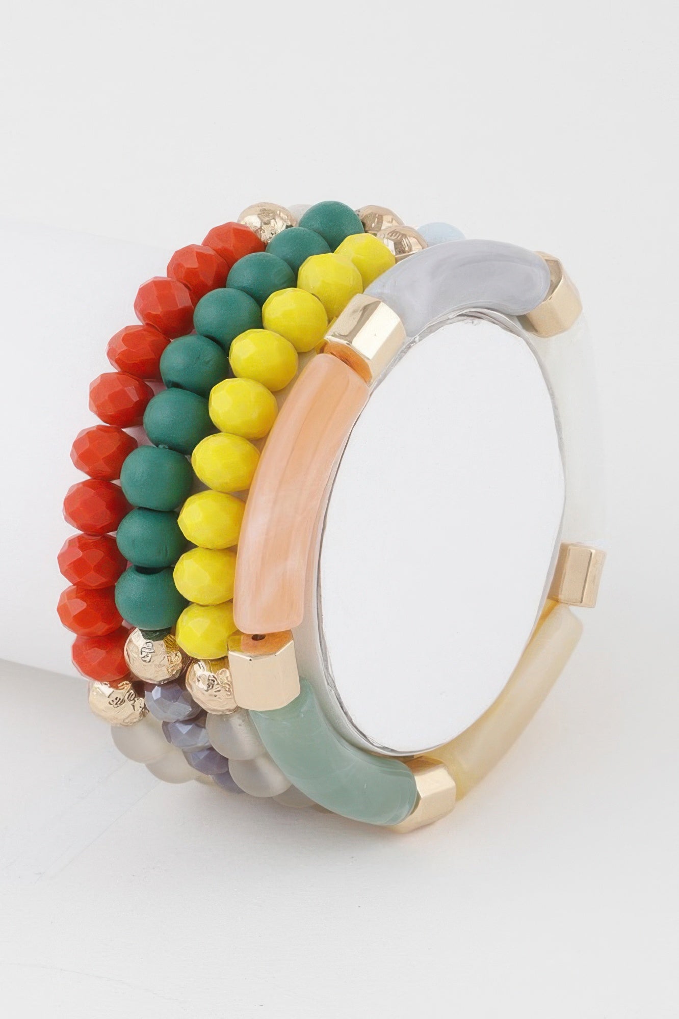 Multi Beaded Tube Bracelet - Tigbul's Variety Fashion Shop