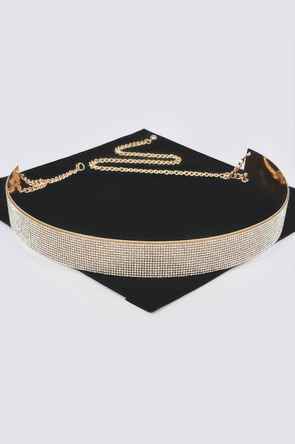 Rhinestone Gold Metal Waist Belt | Tigbuls Variety Fashion Shop