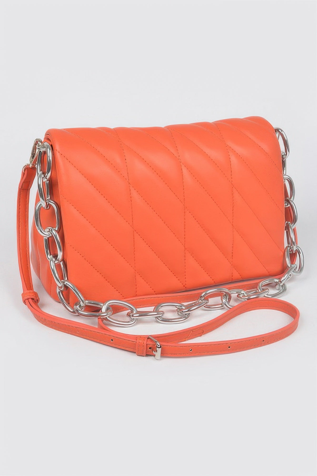 Quilted Chain Shoulder Bag - Tigbul's Variety Fashion Shop