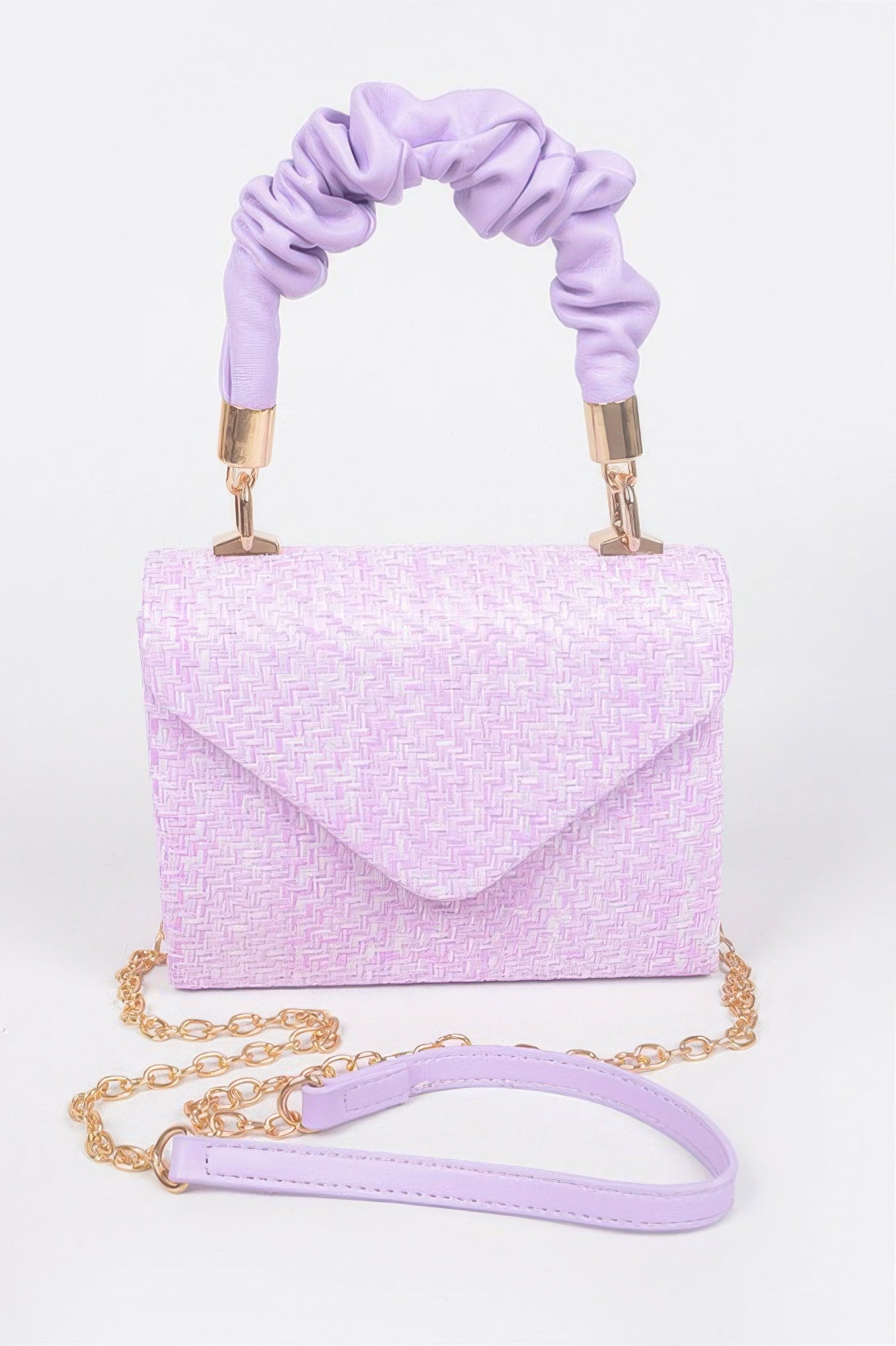 Faux Straw Top Handle Flap Bag - Tigbul's Variety Fashion Shop
