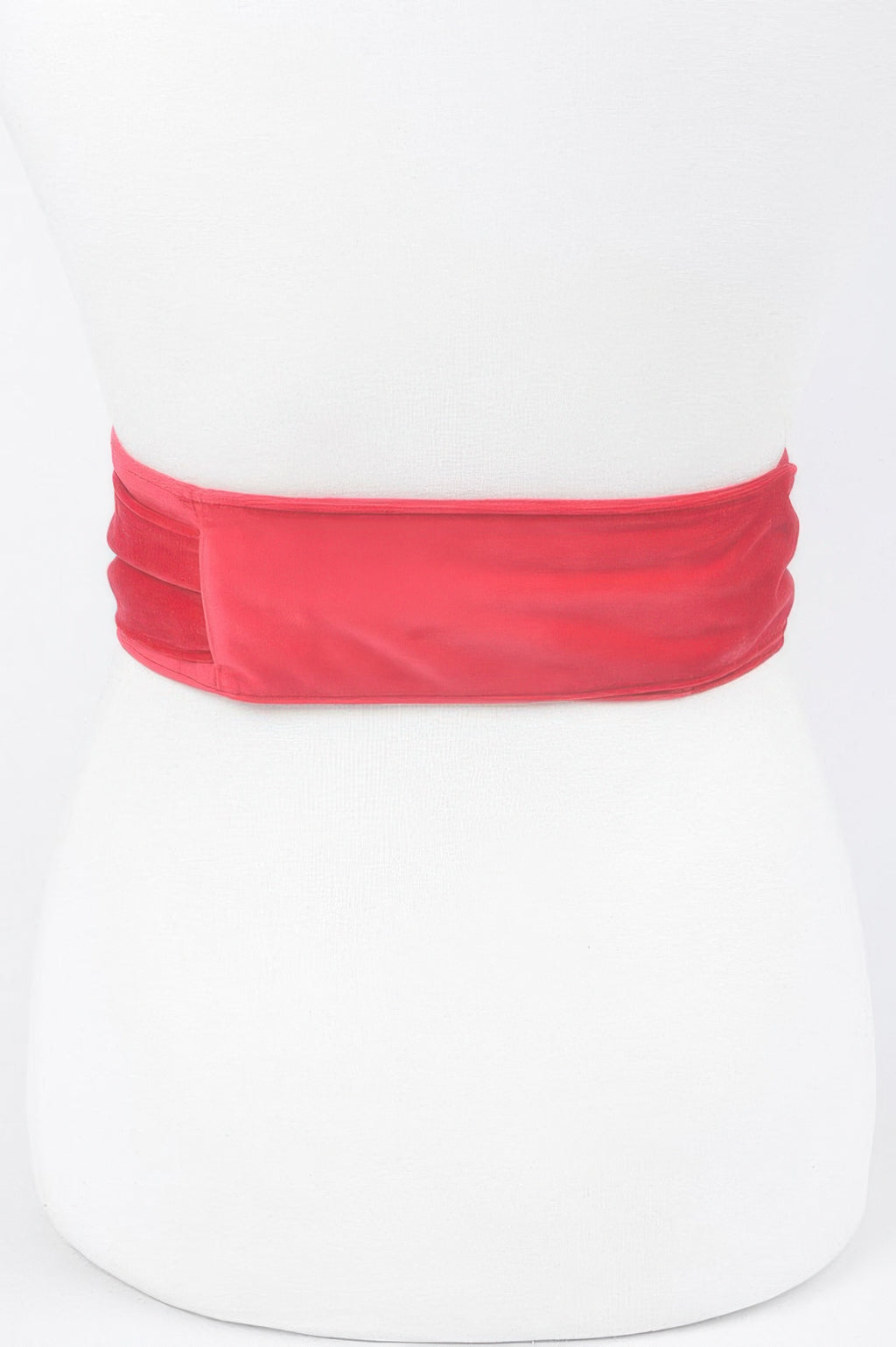 Velvet Kimono Belt (Pink-rot): wide belt sash in solid color, no bow visible
