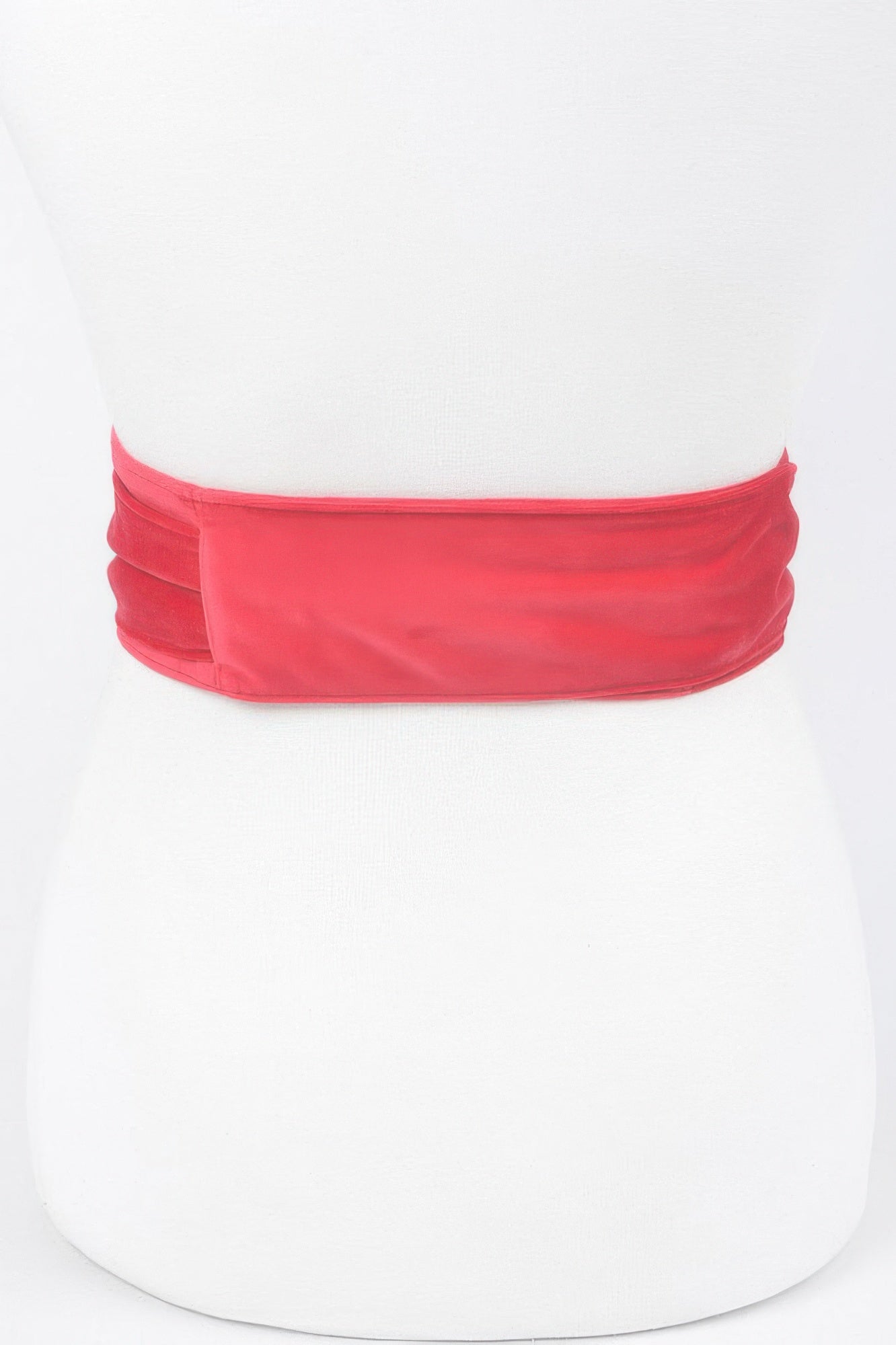 Velvet Kimono Belt (Pink-rot): wide belt sash in solid color, no bow visible