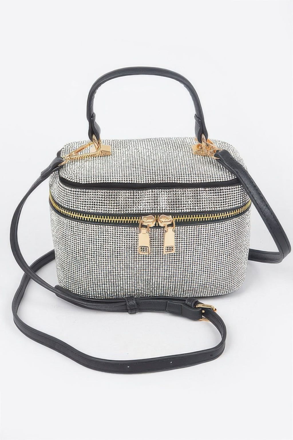 Rhinestone Top Handle Clutch - Tigbul's Variety Fashion Shop