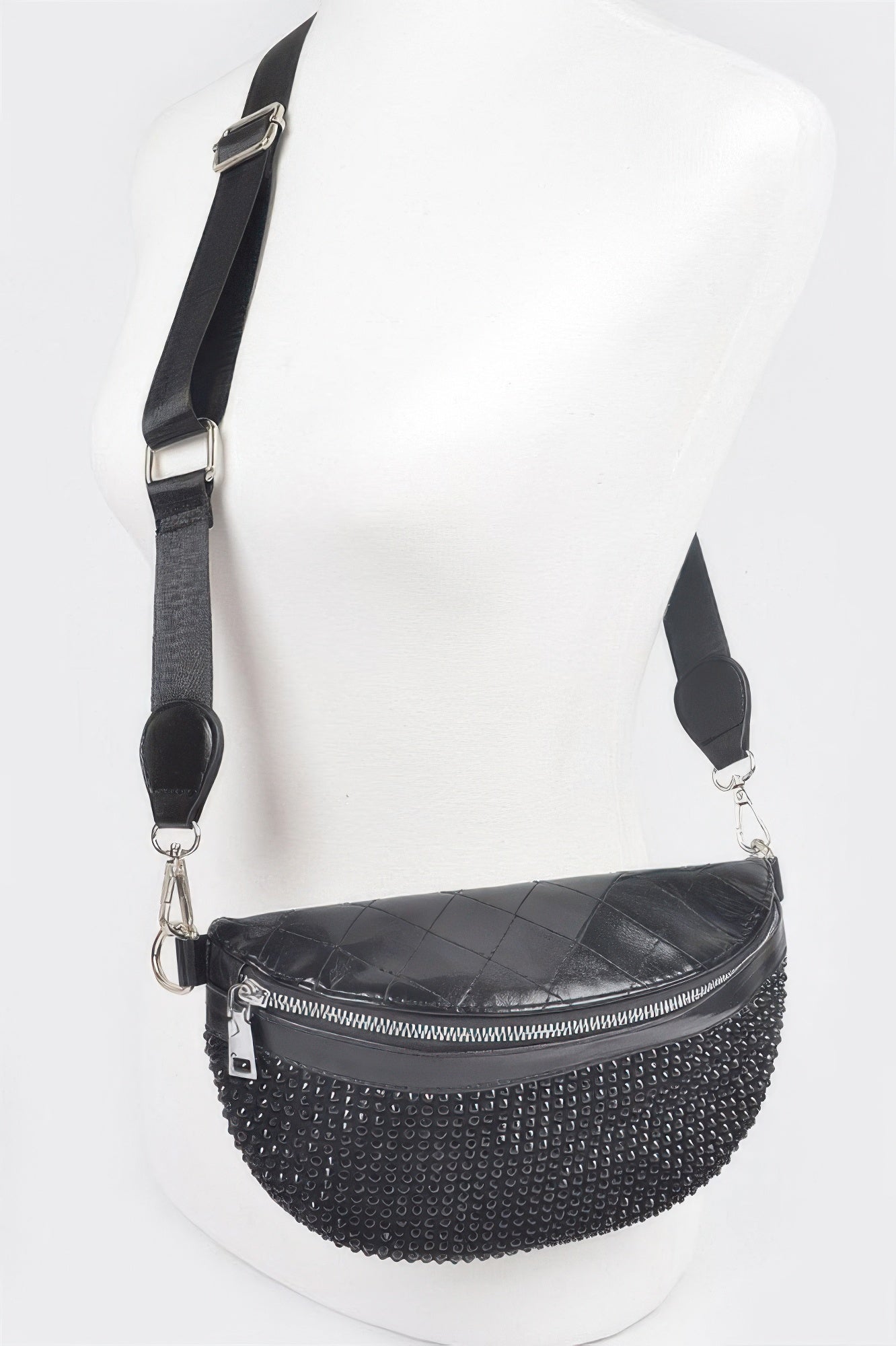 Stone Studded Fanny Pack - Tigbul's Variety Fashion Shop