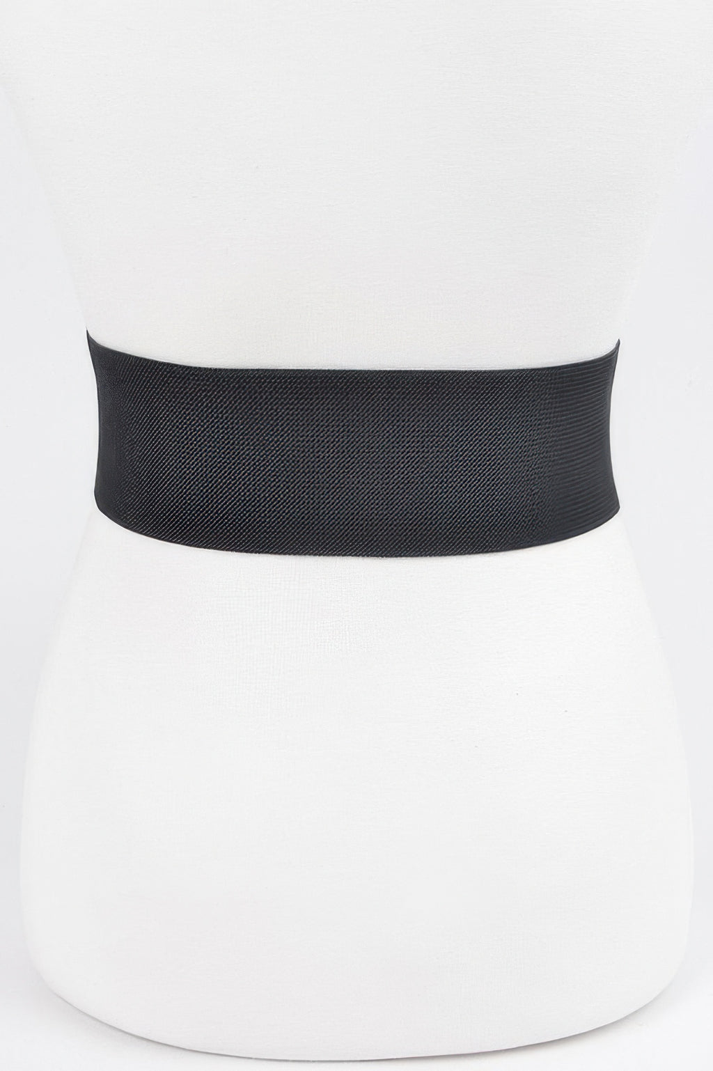 Black wide elastic belt band for plus size