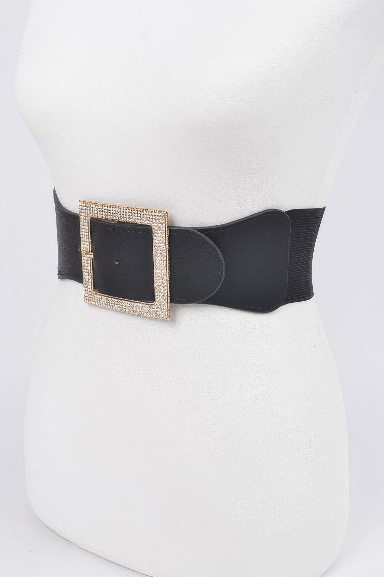 Rhinestone Buckle Elastic Belt - Tigbul's Variety Fashion Shop