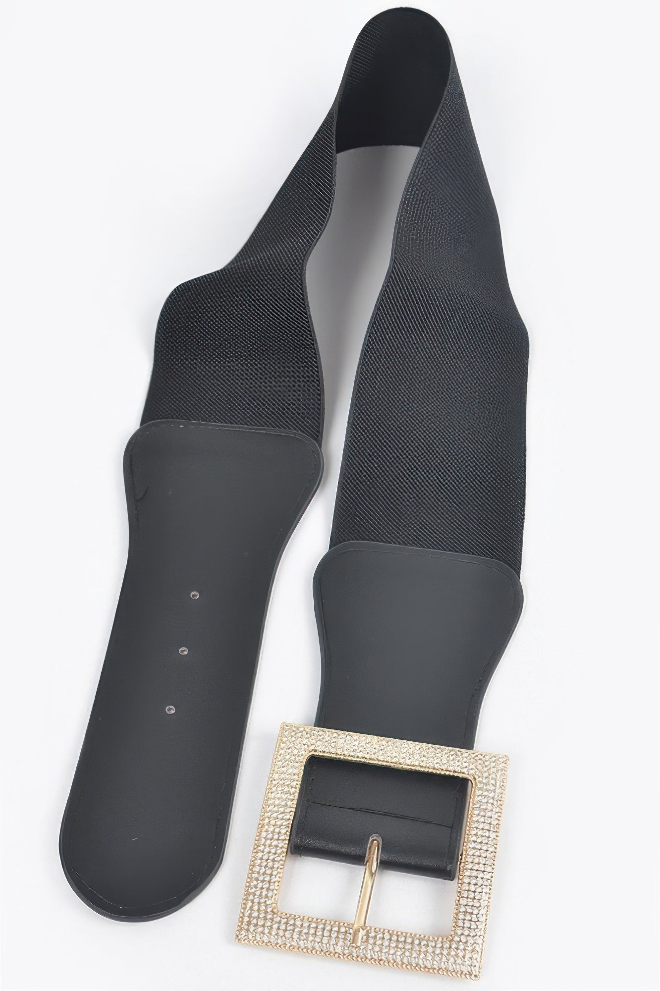 Rhinestone Buckle Elastic Belt - Tigbul's Variety Fashion Shop