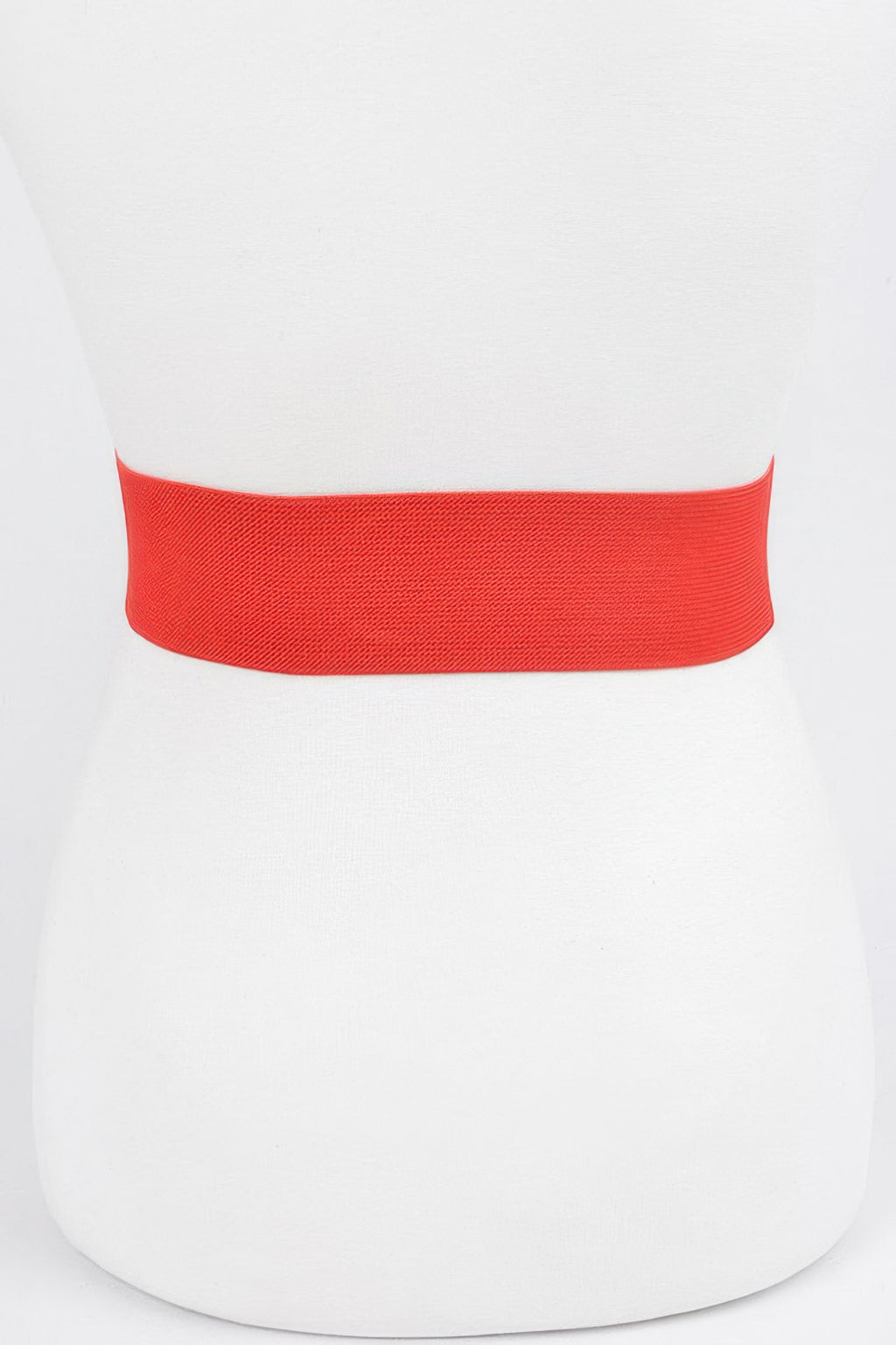 Red Knot Buckle Belt with wide strap and smooth buckle end