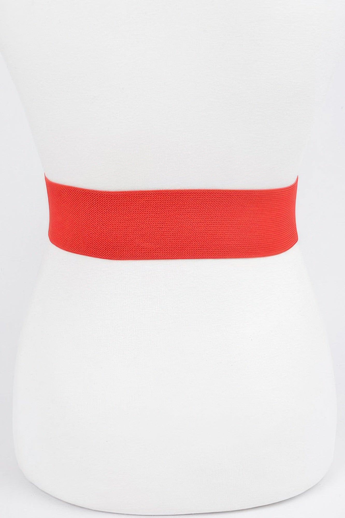 Red Knot Buckle Belt with wide strap and smooth buckle end