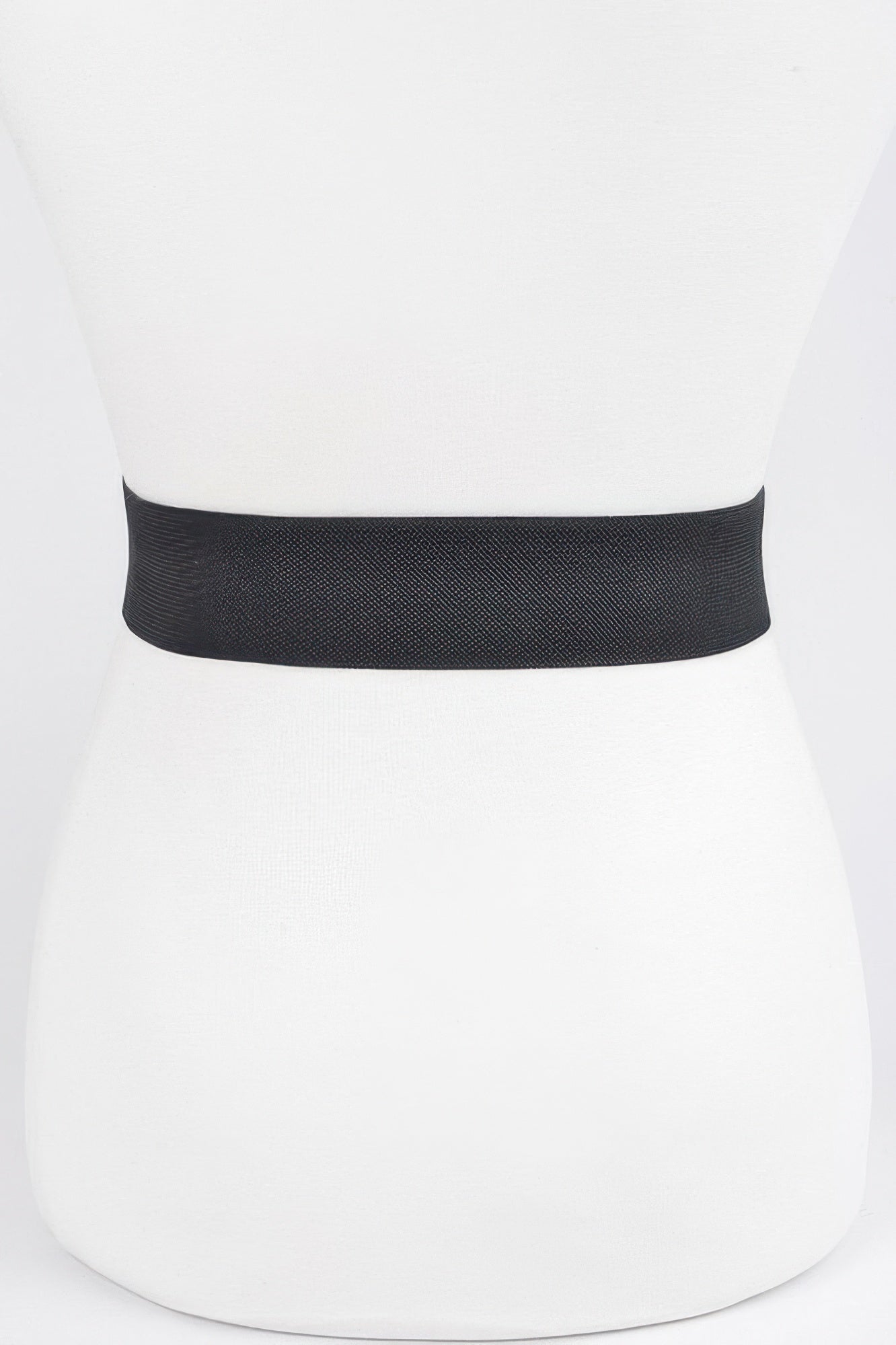 Black wide belt waistband on mannequin