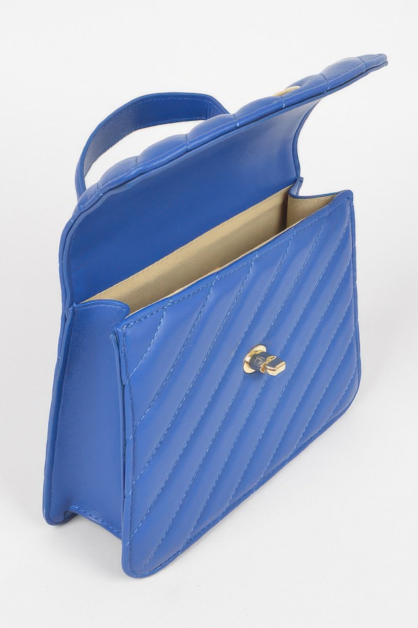 Quilted Top Handle Flap Bag - Tigbul's Variety Fashion Shop