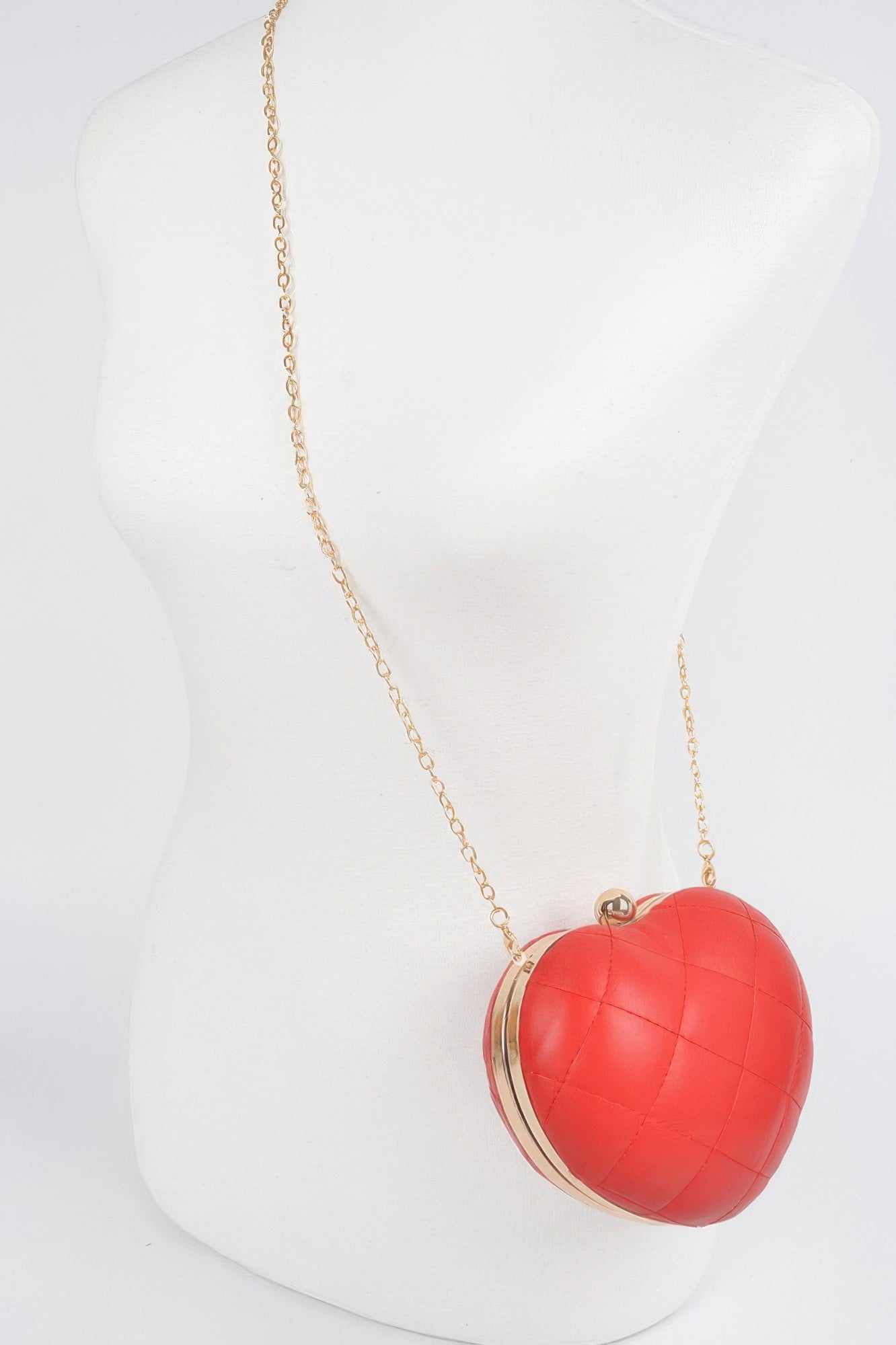 Quilted Heart Crossbody Bag - Tigbul's Variety Fashion Shop