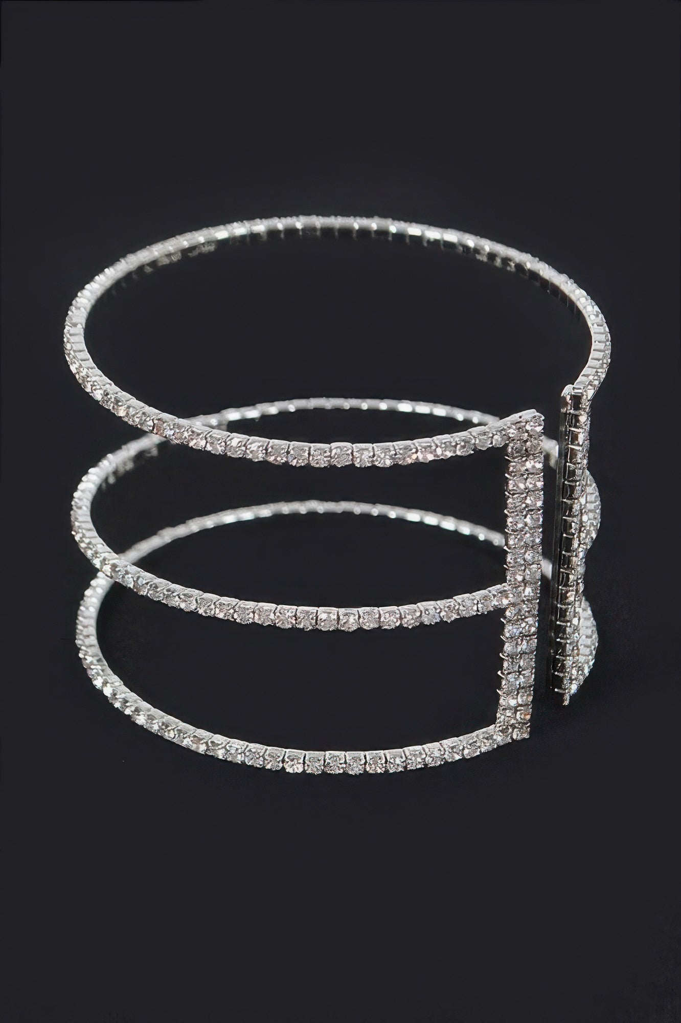 Start A Trend Sparkly Rhinestone Open Bracelet - Tigbul's Variety Fashion Shop