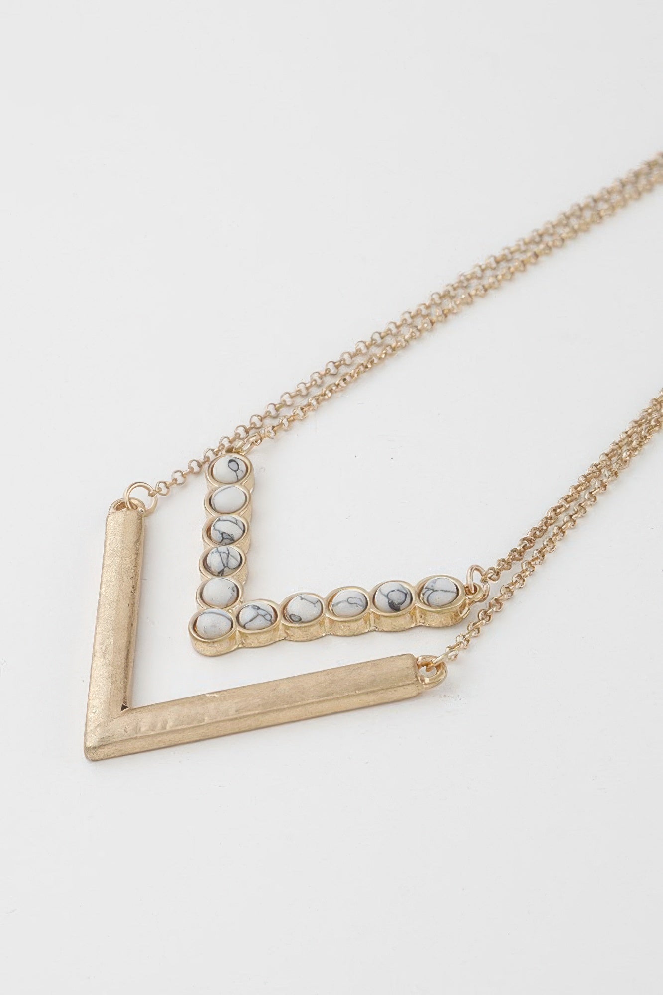 Stone V Necklace - Tigbul's Variety Fashion Shop