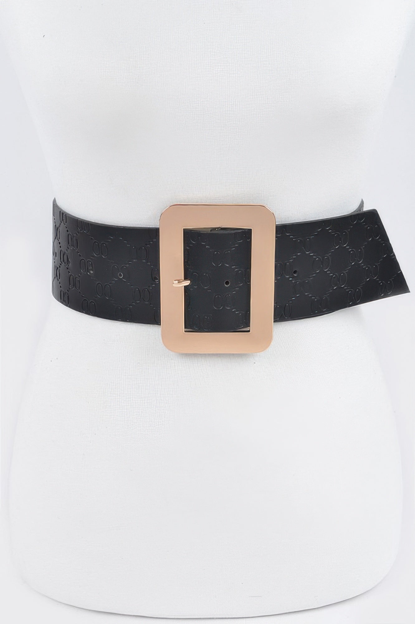 Big Metal Buckle Embossed Plus Size Belt - Tigbul's Variety Fashion Shop