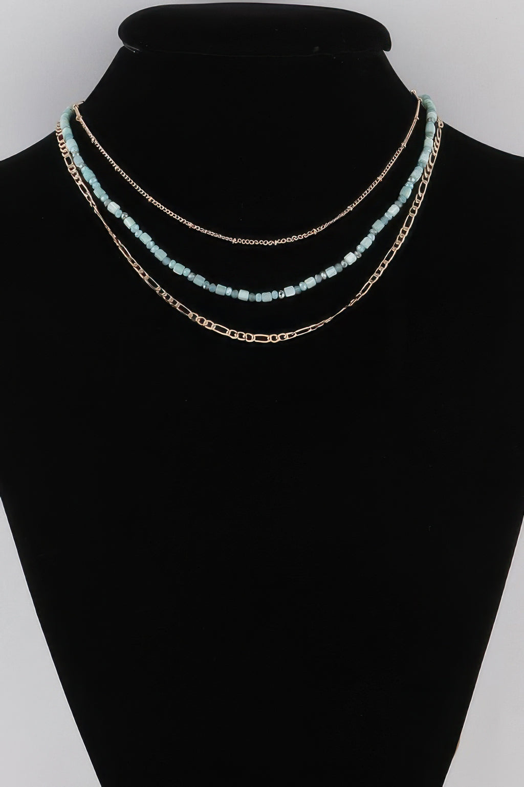 Multi Beaded Chain Necklace - Tigbul's Variety Fashion Shop