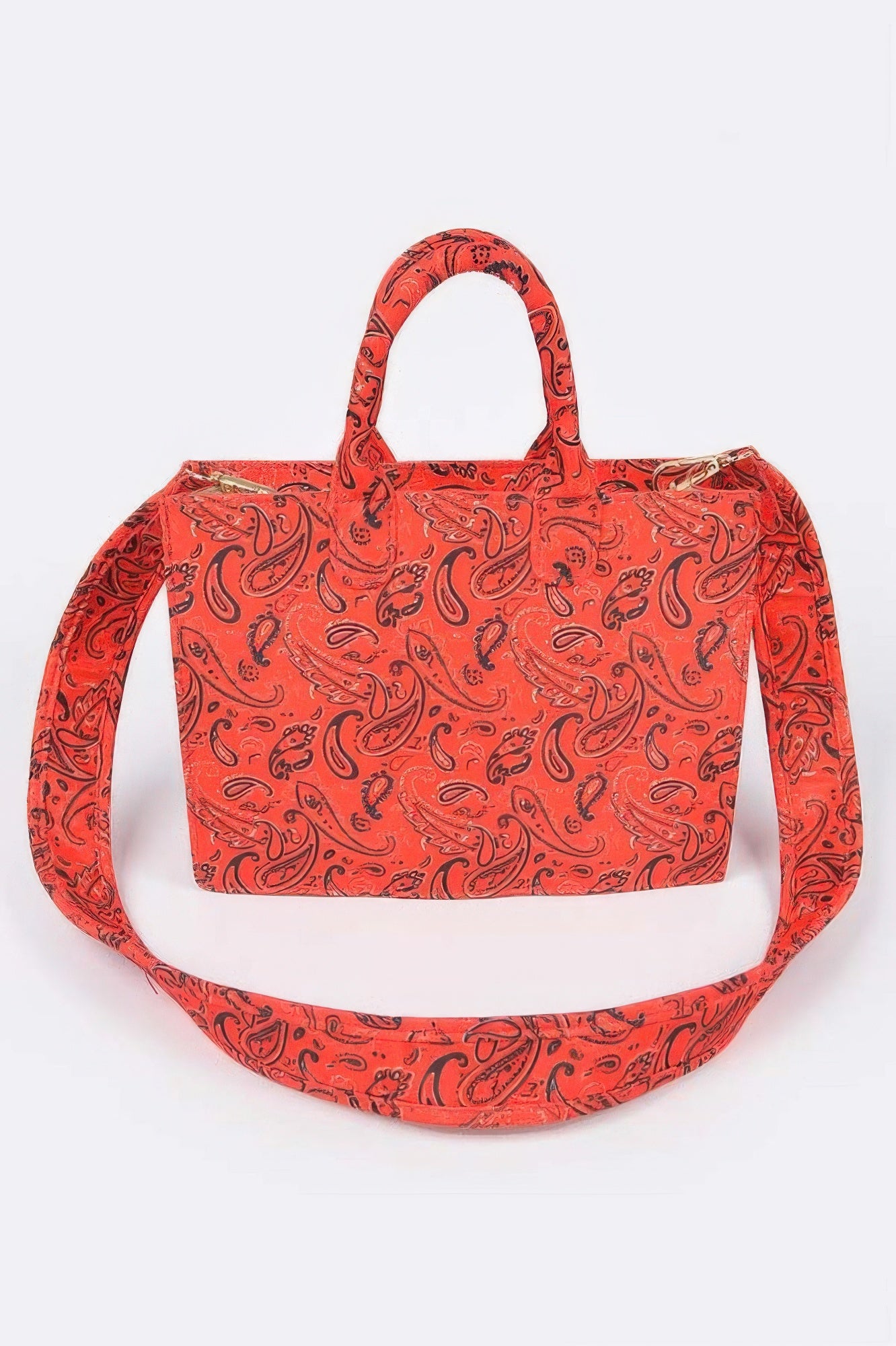 Bandana Medium Tote W/wide Strap - Tigbul's Variety Fashion Shop