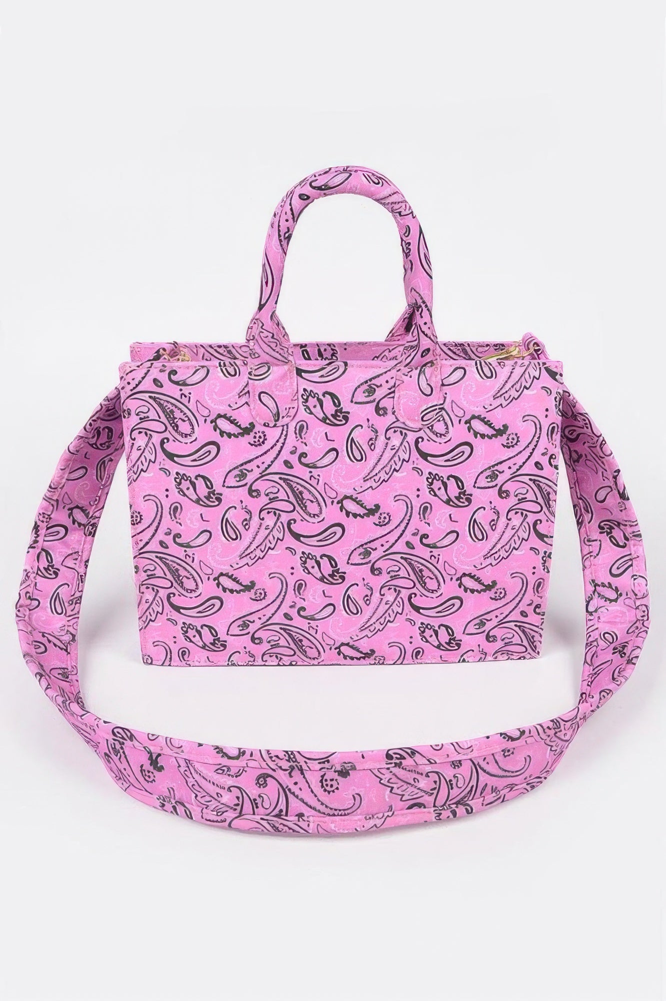 Bandana Medium Tote W/wide Strap - Tigbul's Variety Fashion Shop