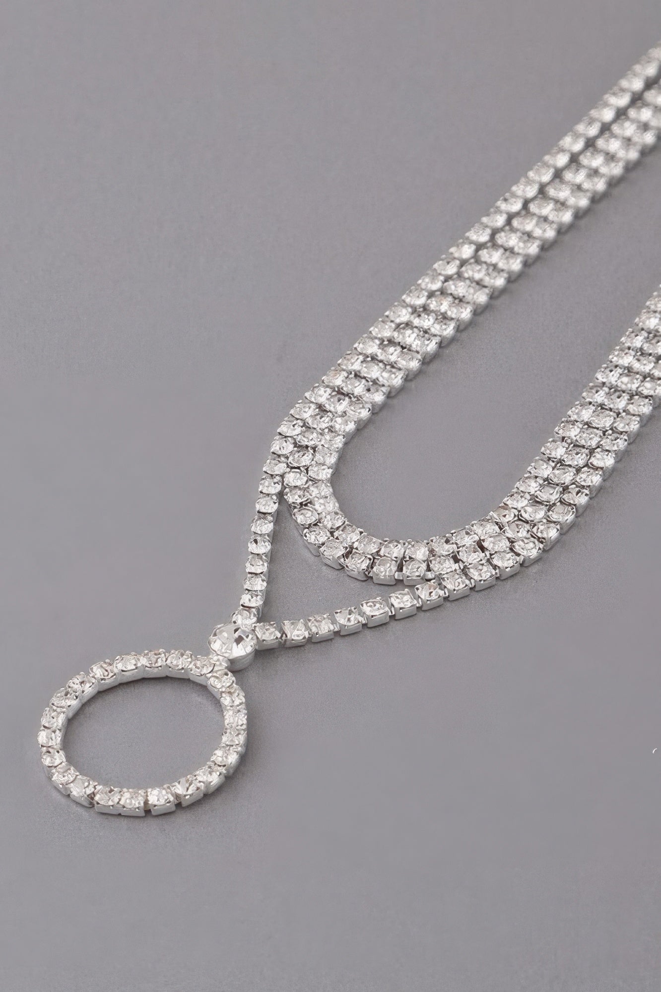 Jeweled Circle Choker Necklace - Tigbul's Variety Fashion Shop