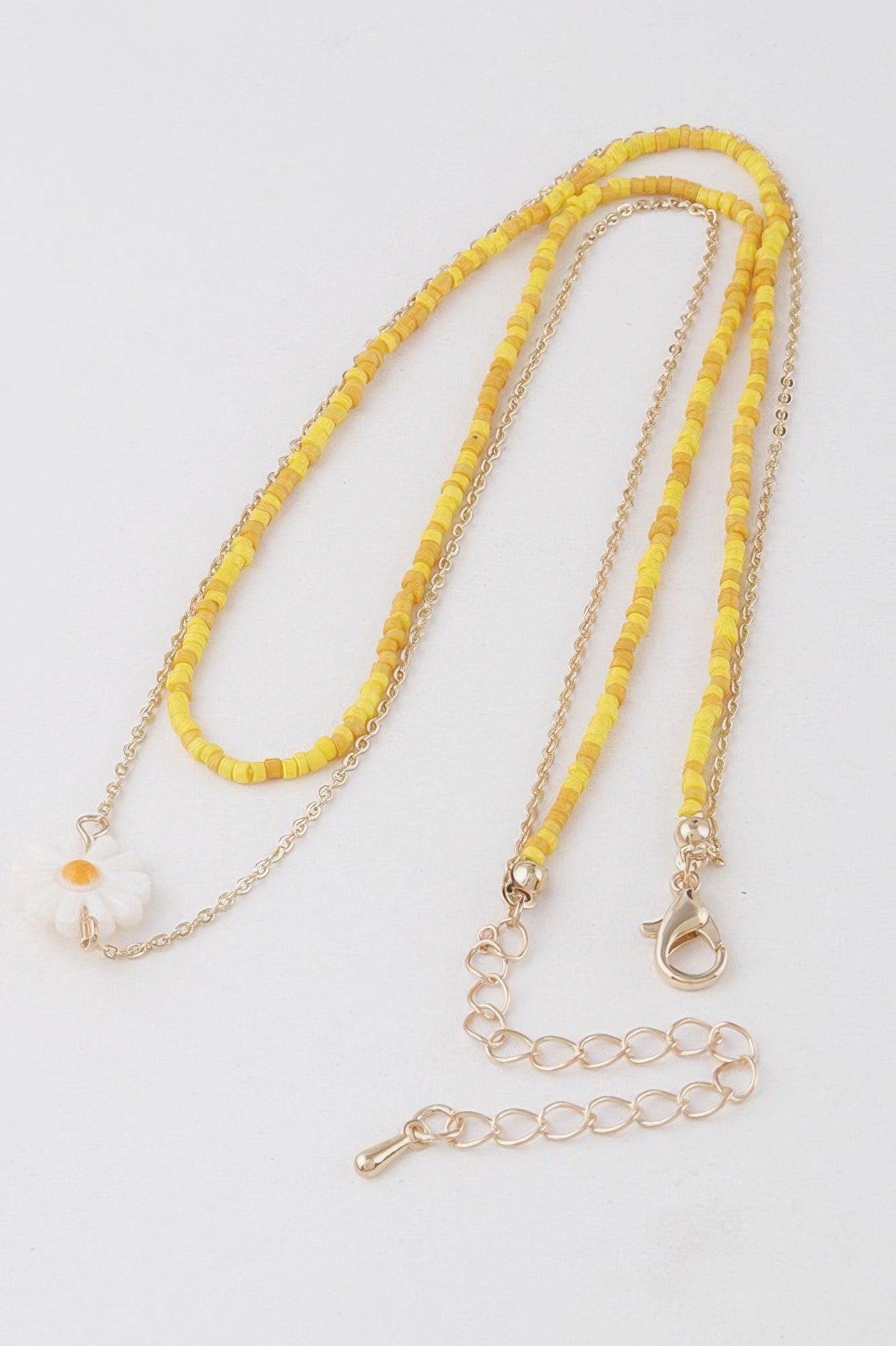 Double Beaded Flower Necklace - Tigbul's Variety Fashion Shop