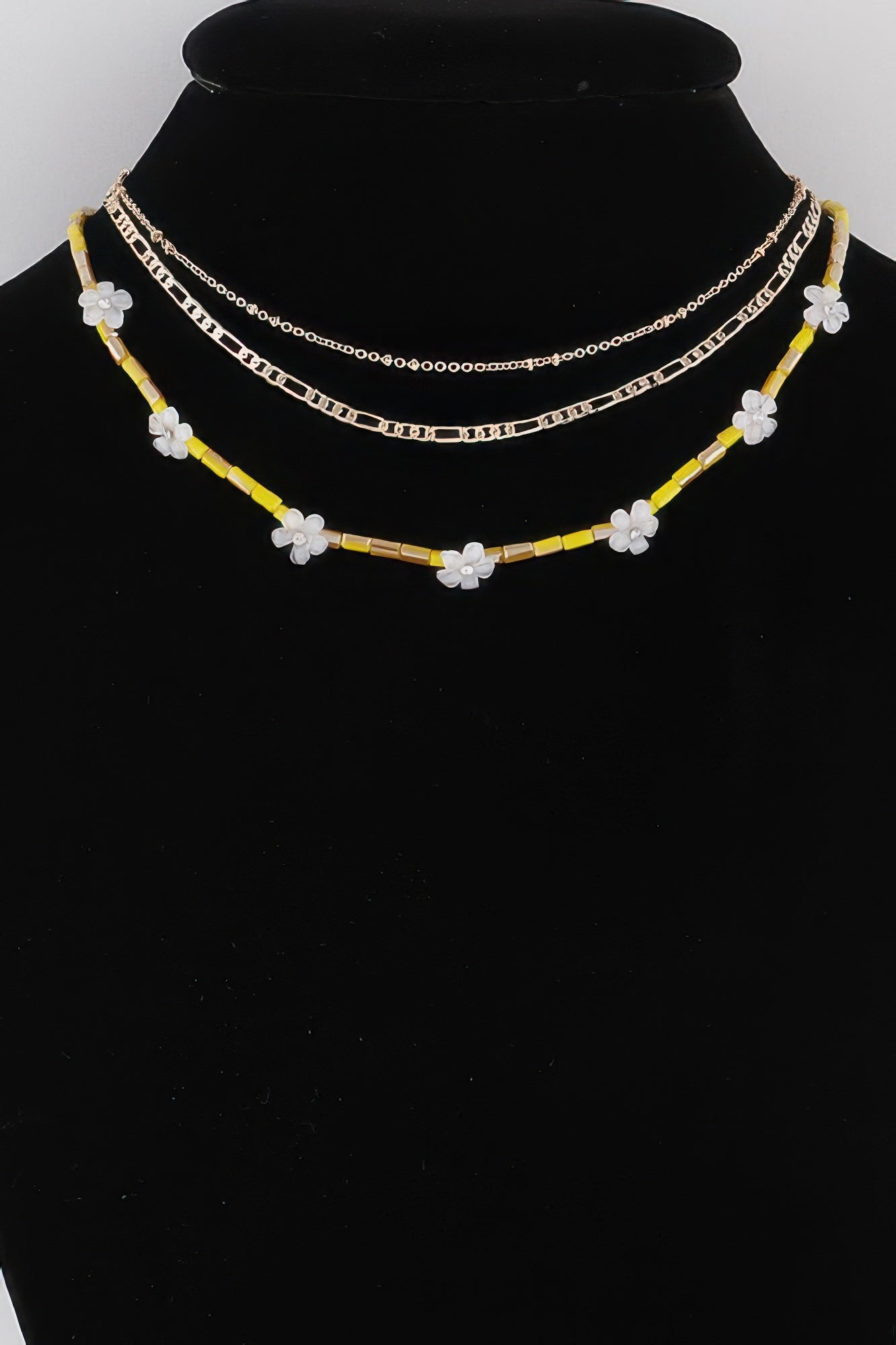 Multi Flower Charms Necklace - Tigbul's Variety Fashion Shop