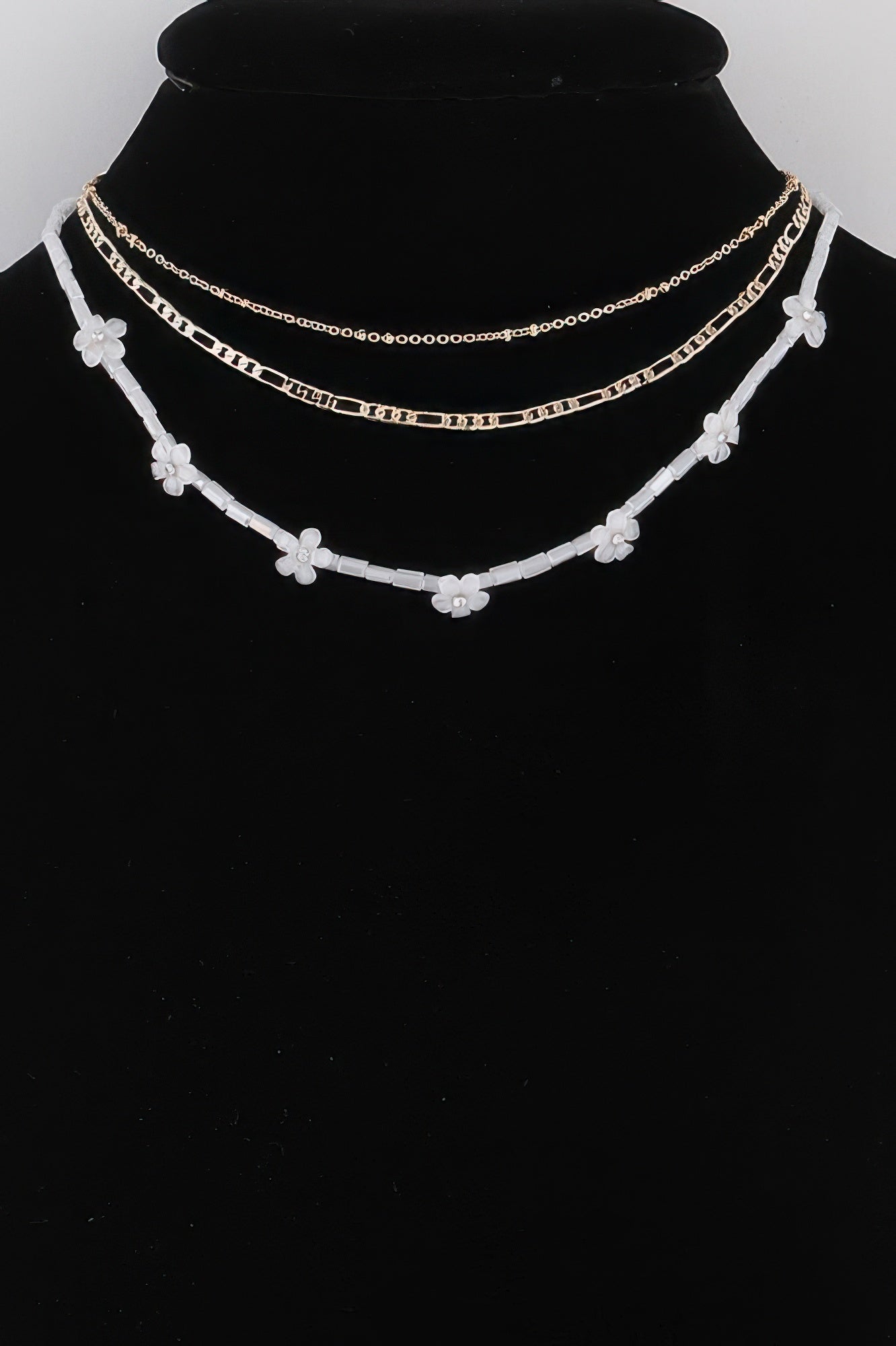 Multi Flower Charms Necklace - Tigbul's Variety Fashion Shop