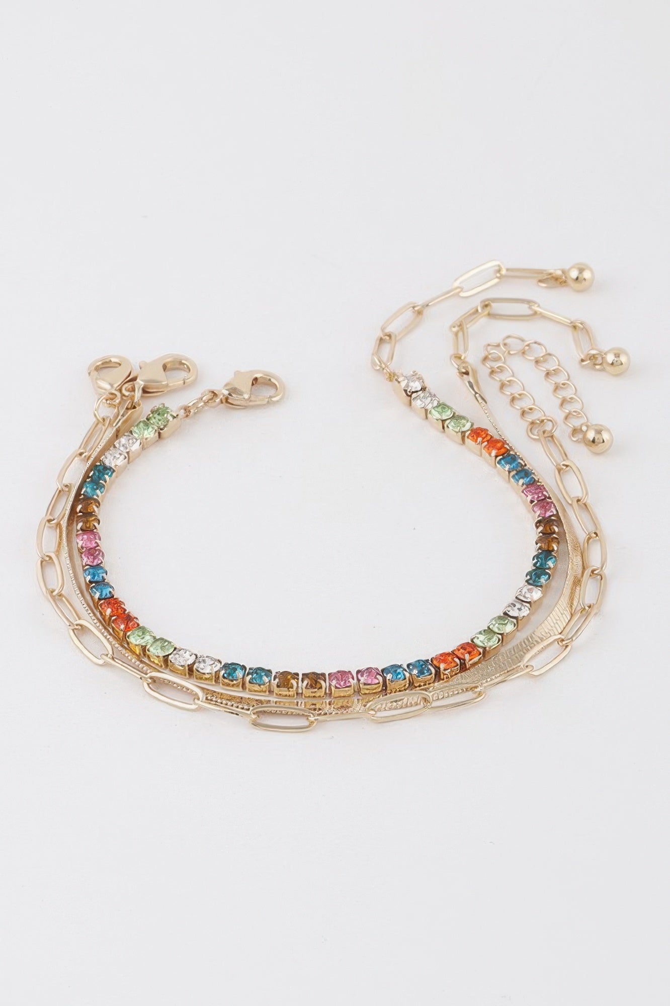 Multi Rhinestone Bracelet - Tigbul's Variety Fashion Shop