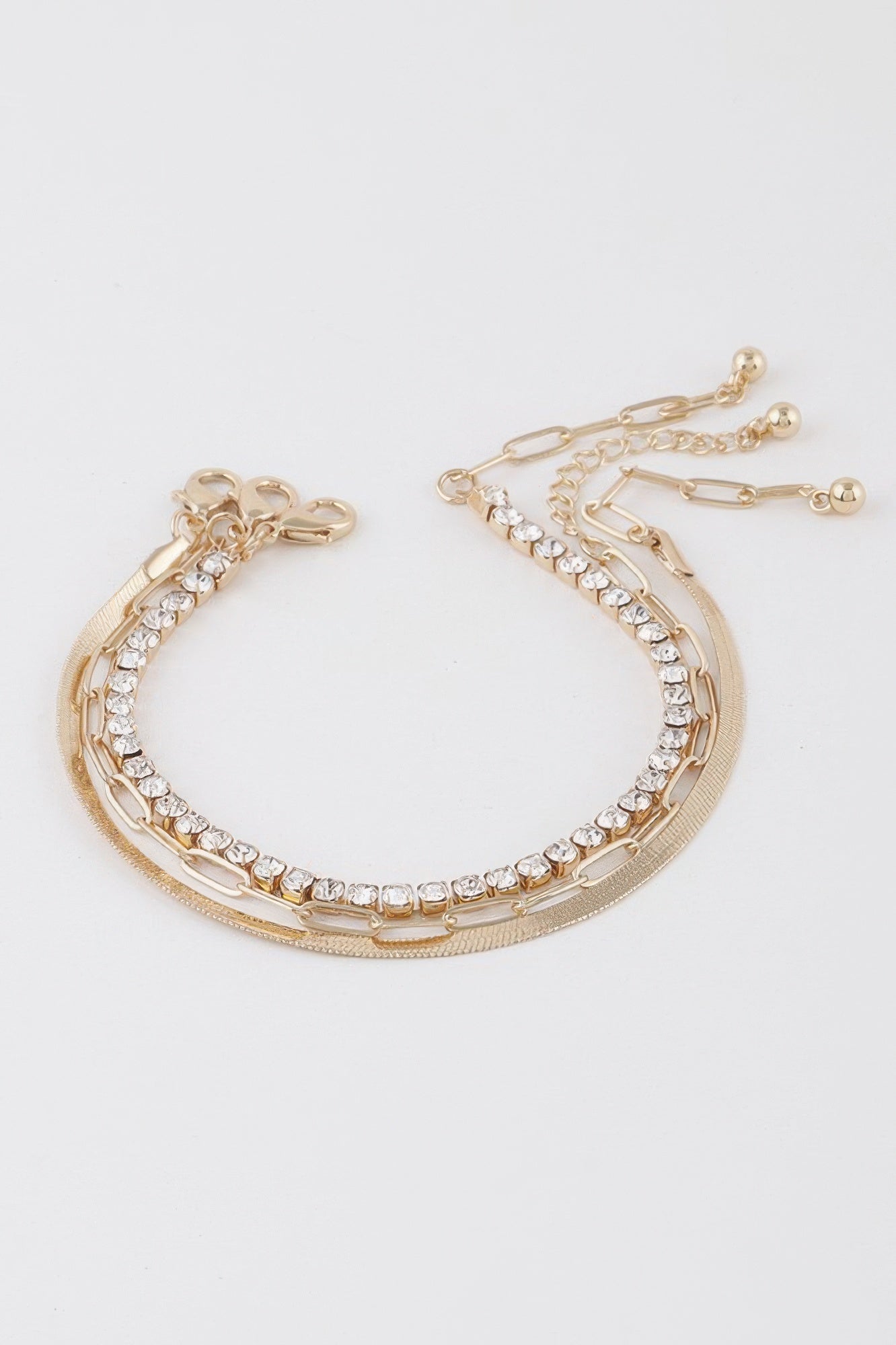 Multi Rhinestone Bracelet - Tigbul's Variety Fashion Shop