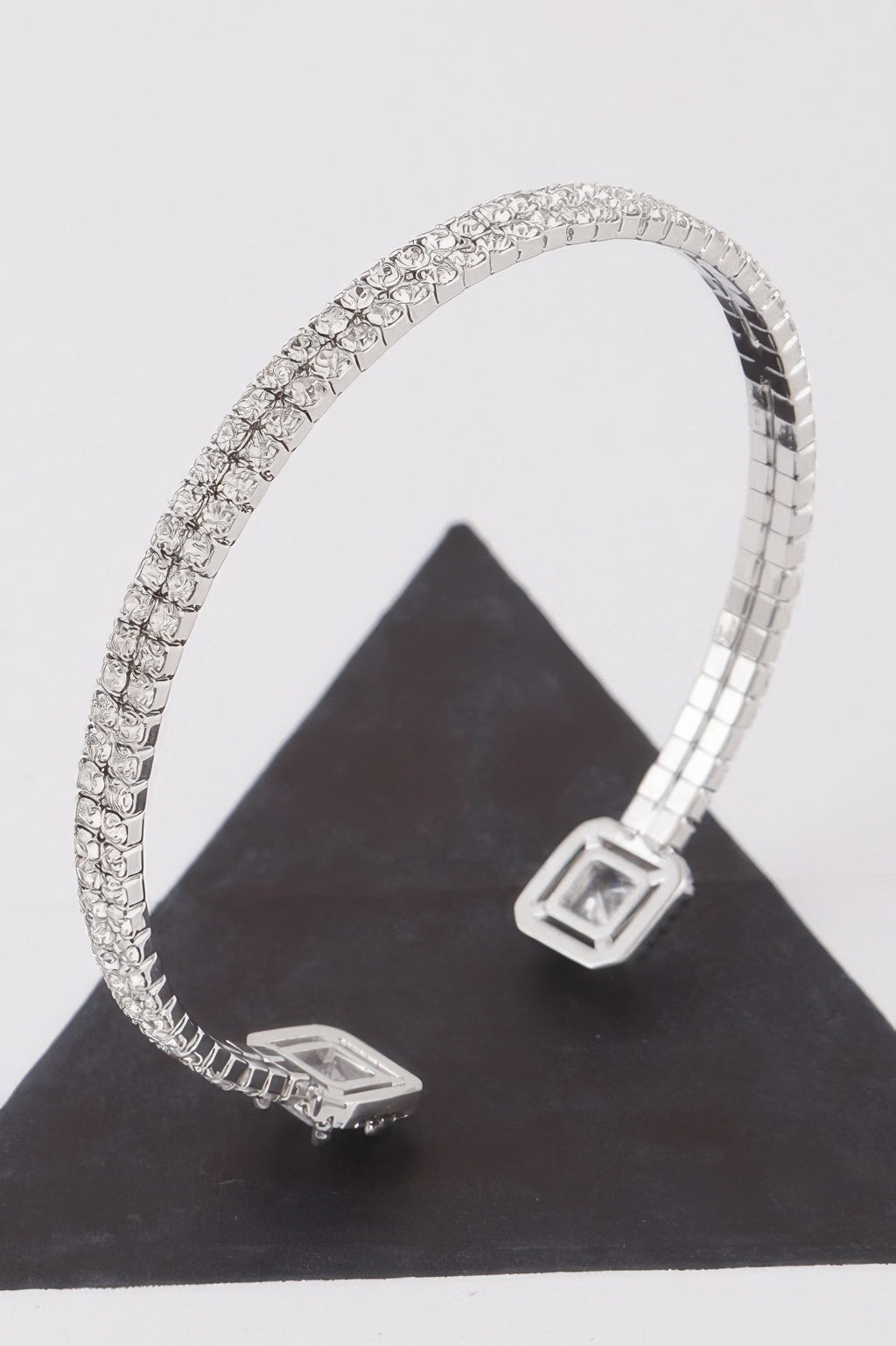 Jeweled Open Cuff Bracelet - Tigbul's Variety Fashion Shop