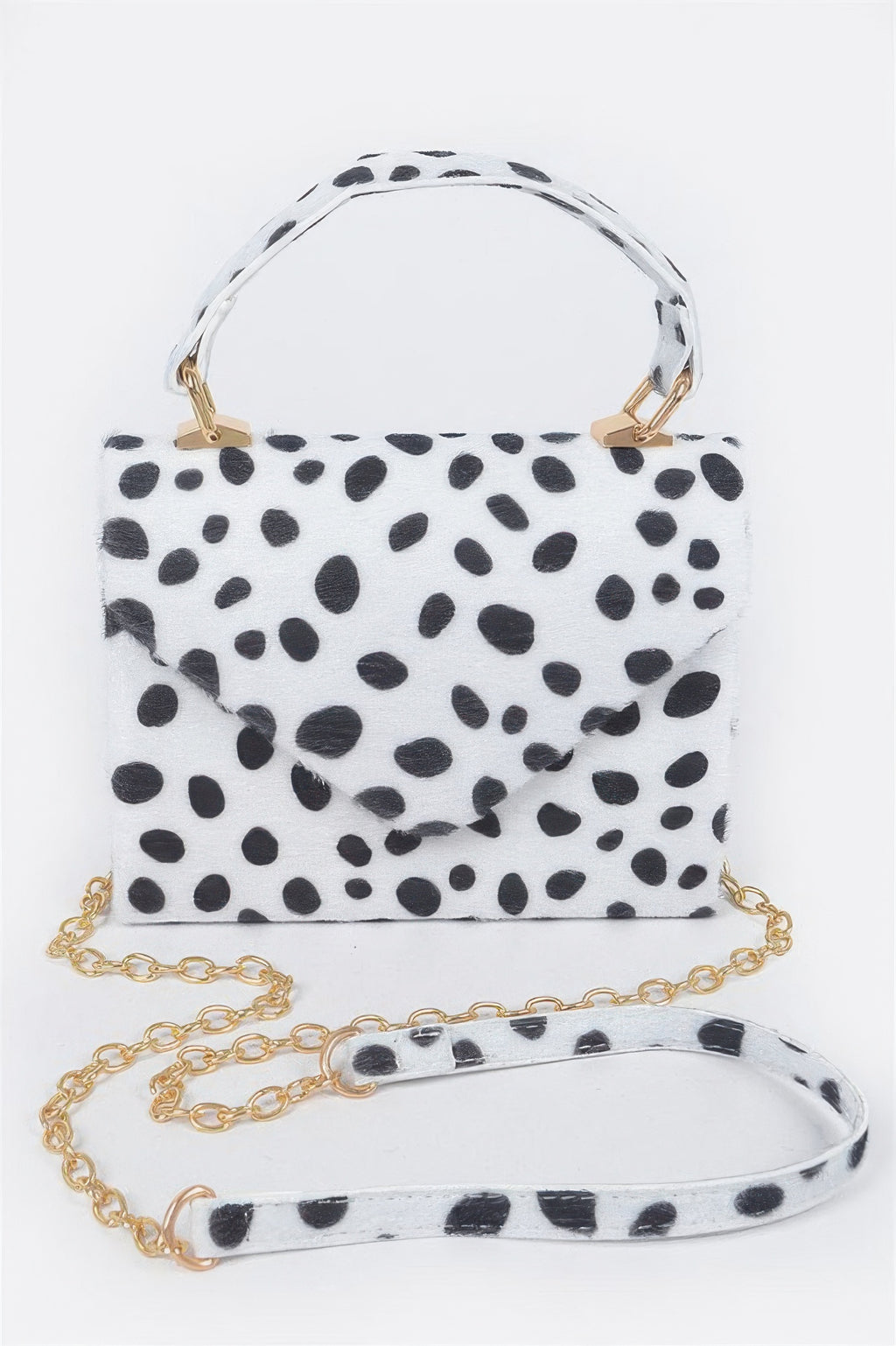Faux Fur Leo Top Handle Clutch - Tigbul's Variety Fashion Shop