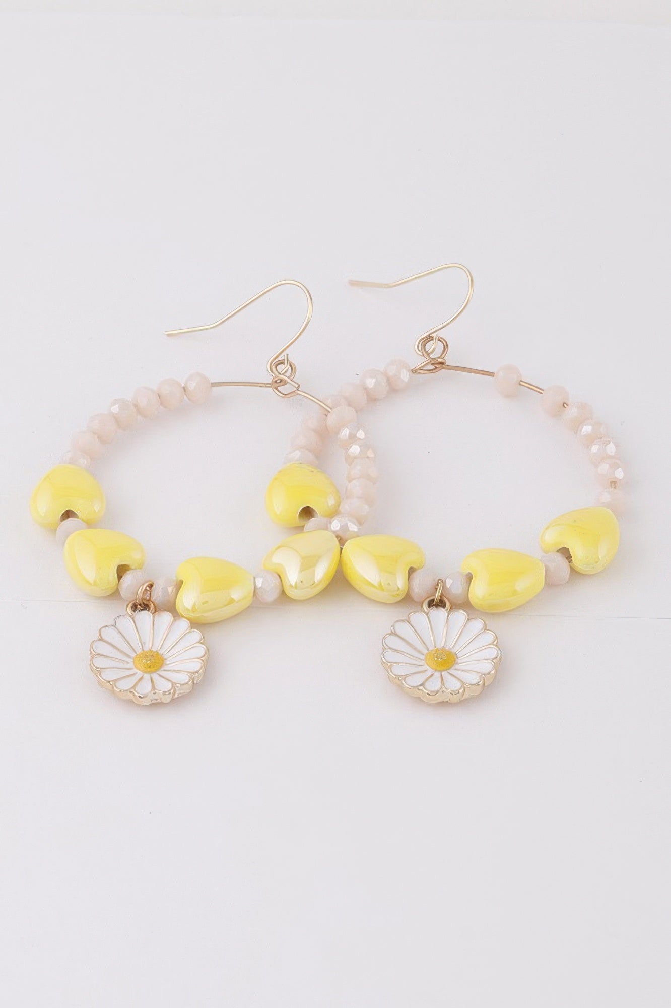 Open Beaded Flower Earrings - Tigbul's Variety Fashion Shop