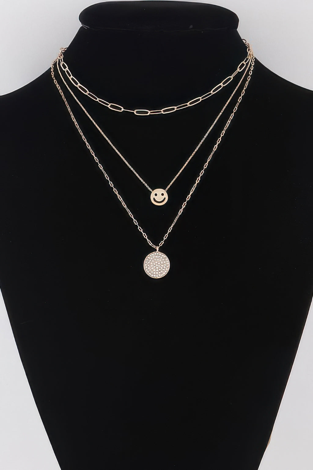 Multi Smiley Face Necklace - Tigbul's Variety Fashion Shop