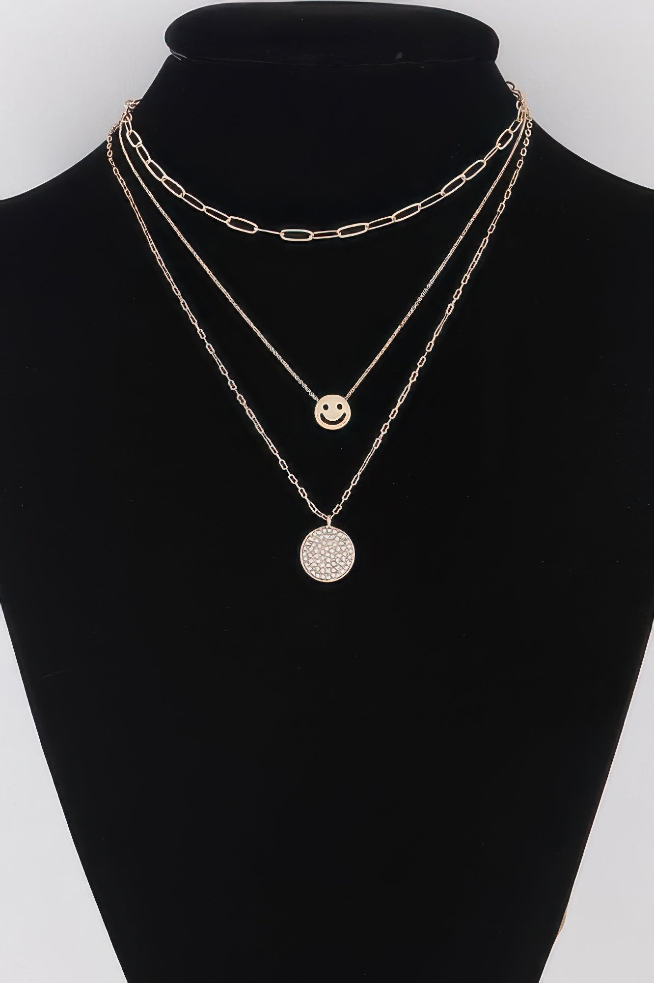 Multi Smiley Face Necklace - Tigbul's Variety Fashion Shop