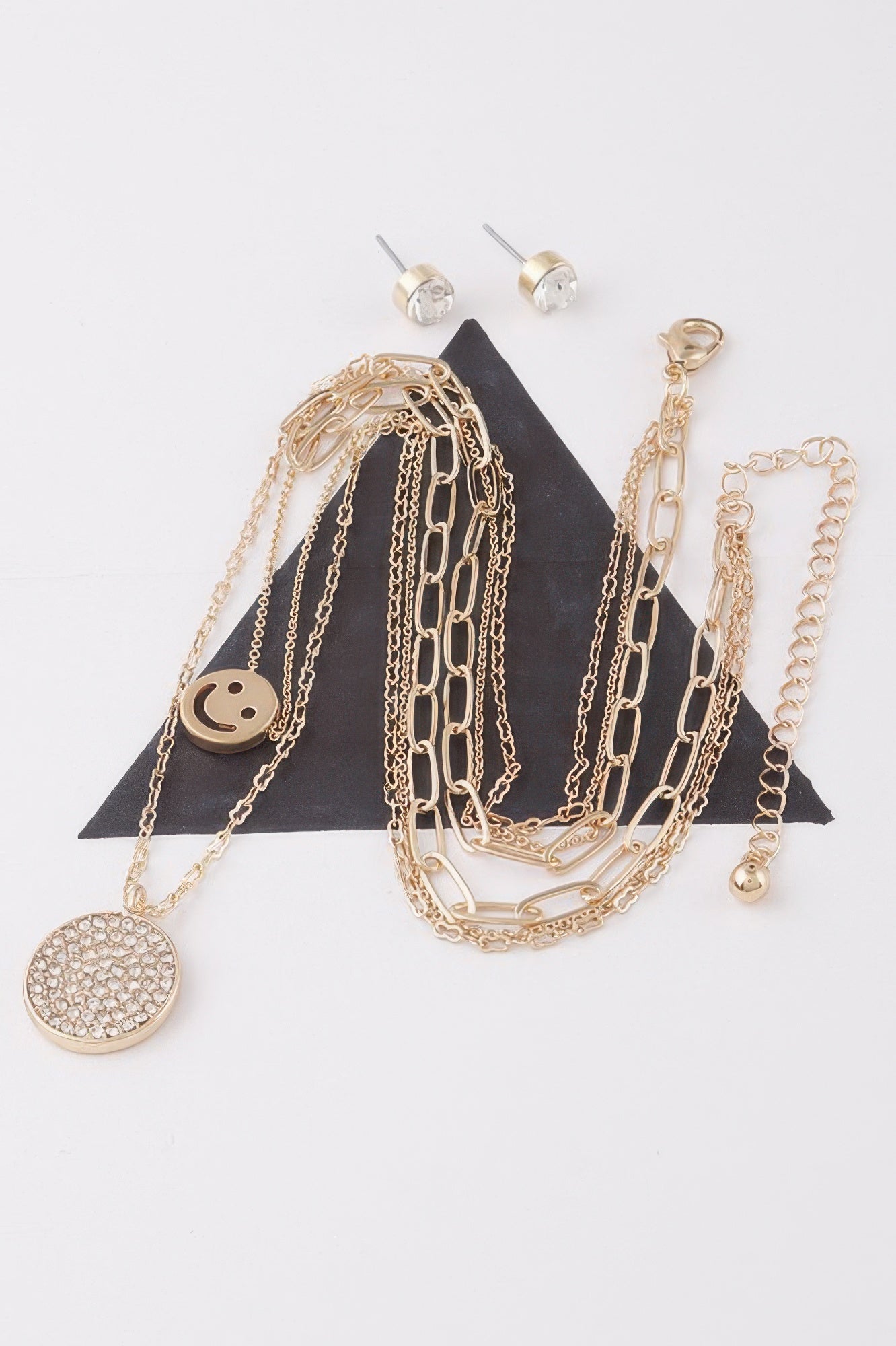 Multi Smiley Face Necklace - Tigbul's Variety Fashion Shop