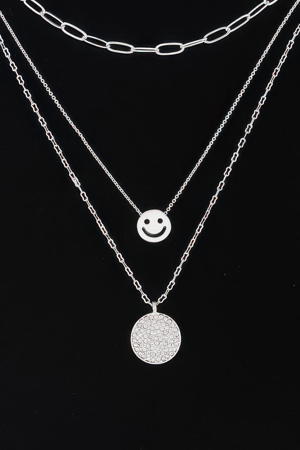Multi Smiley Face Necklace - Tigbul's Variety Fashion Shop
