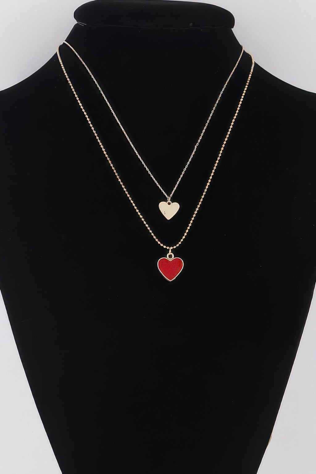 Twin Hearts Pendant Necklace - Tigbul's Variety Fashion Shop