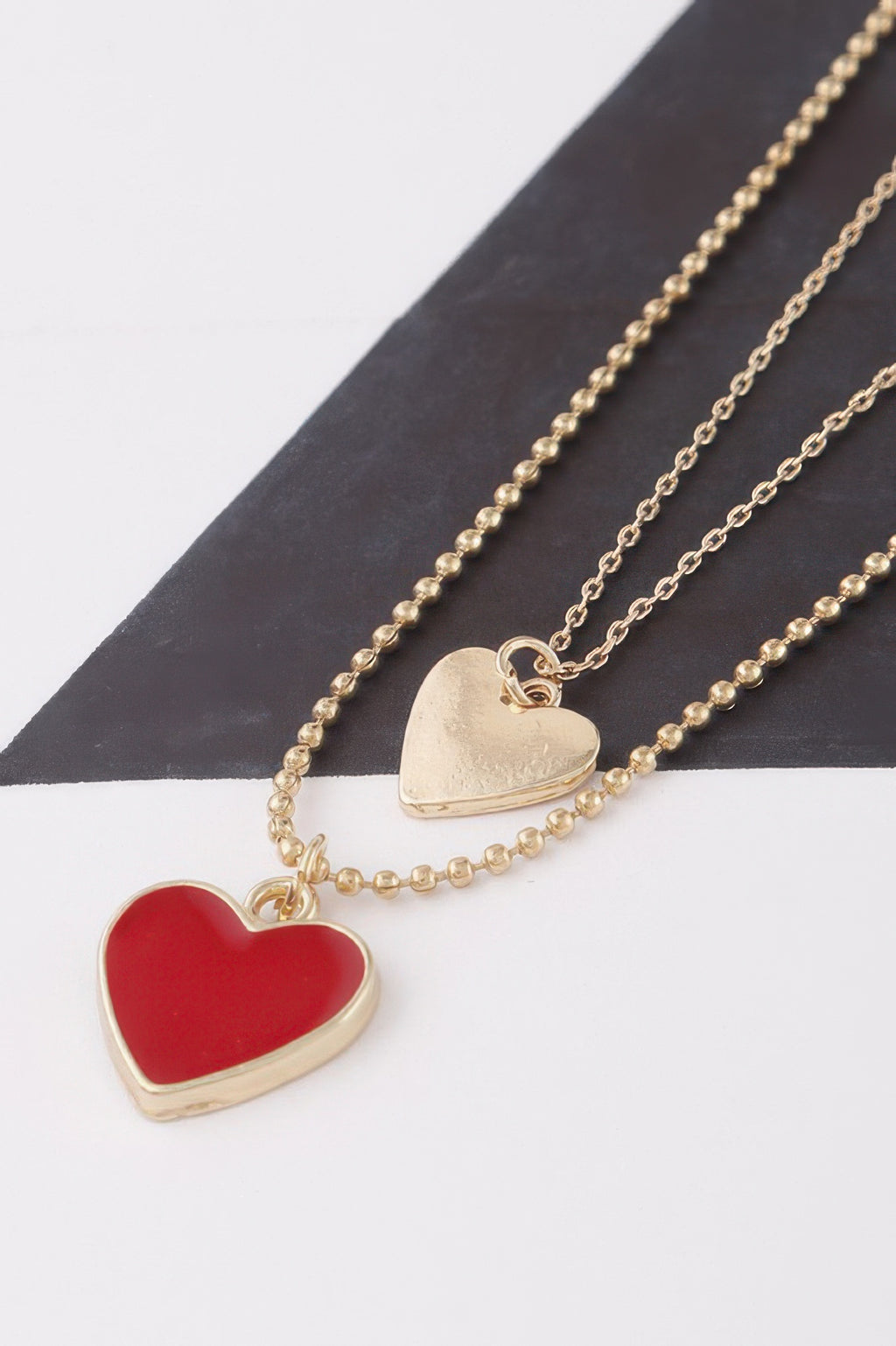 Twin Hearts Pendant Necklace - Tigbul's Variety Fashion Shop