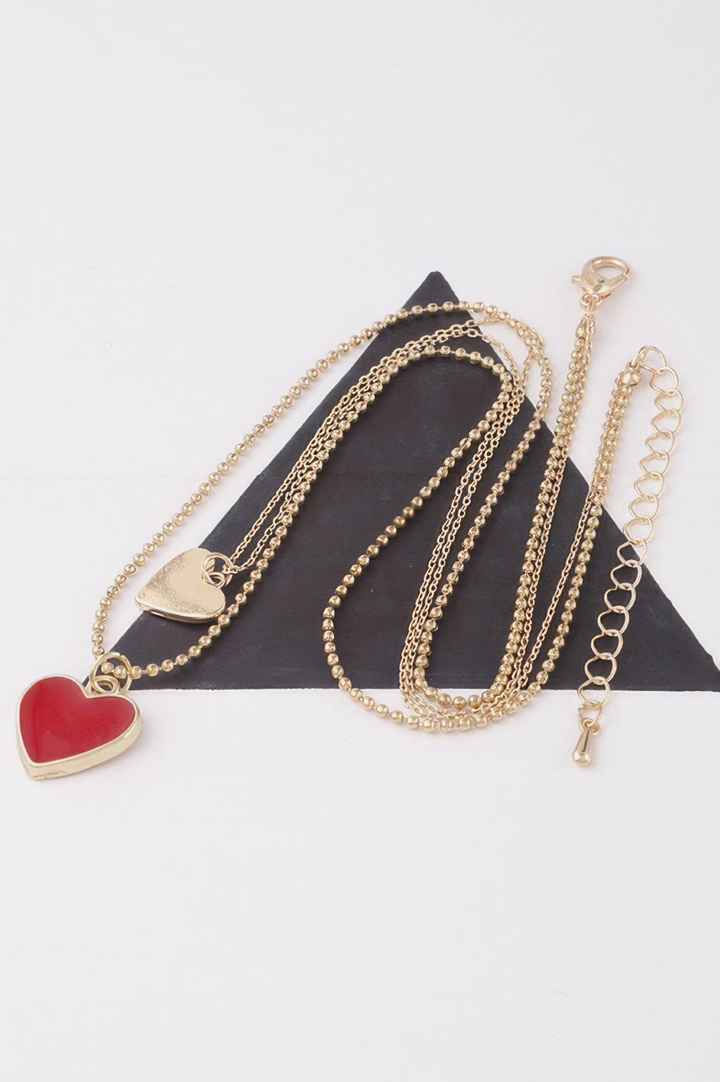 Twin Hearts Pendant Necklace - Tigbul's Variety Fashion Shop
