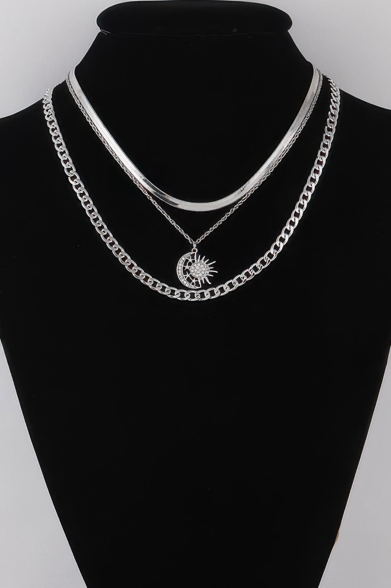 Sun N Moon Chain Necklace - Tigbul's Variety Fashion Shop