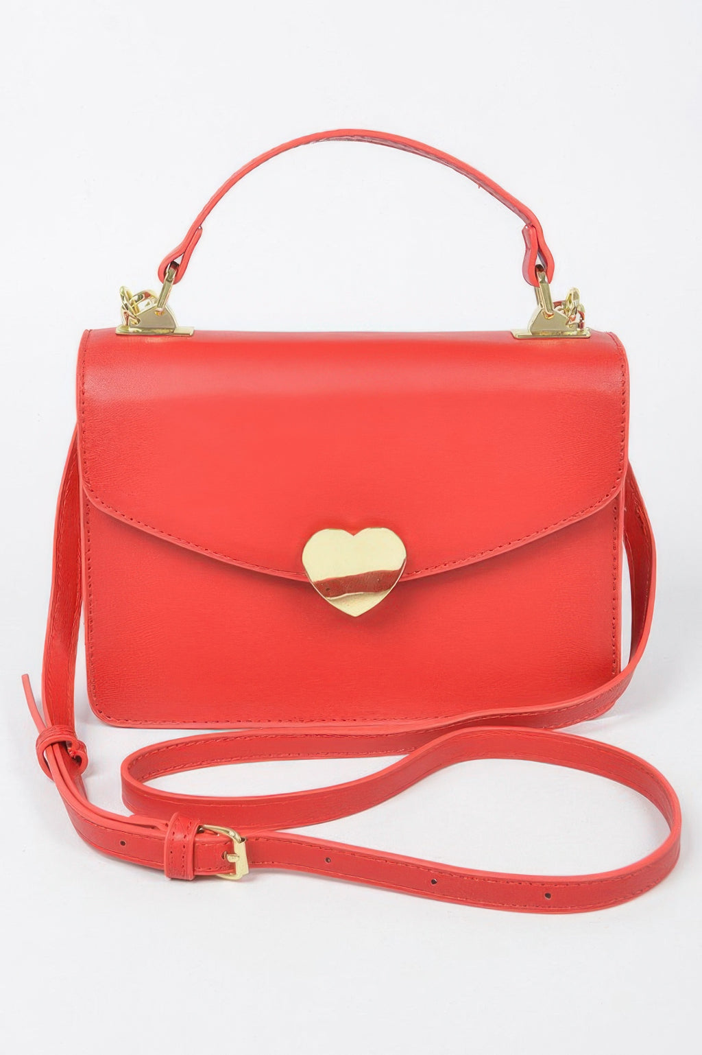 Heart Metal Top Handle Clutch - Tigbul's Variety Fashion Shop