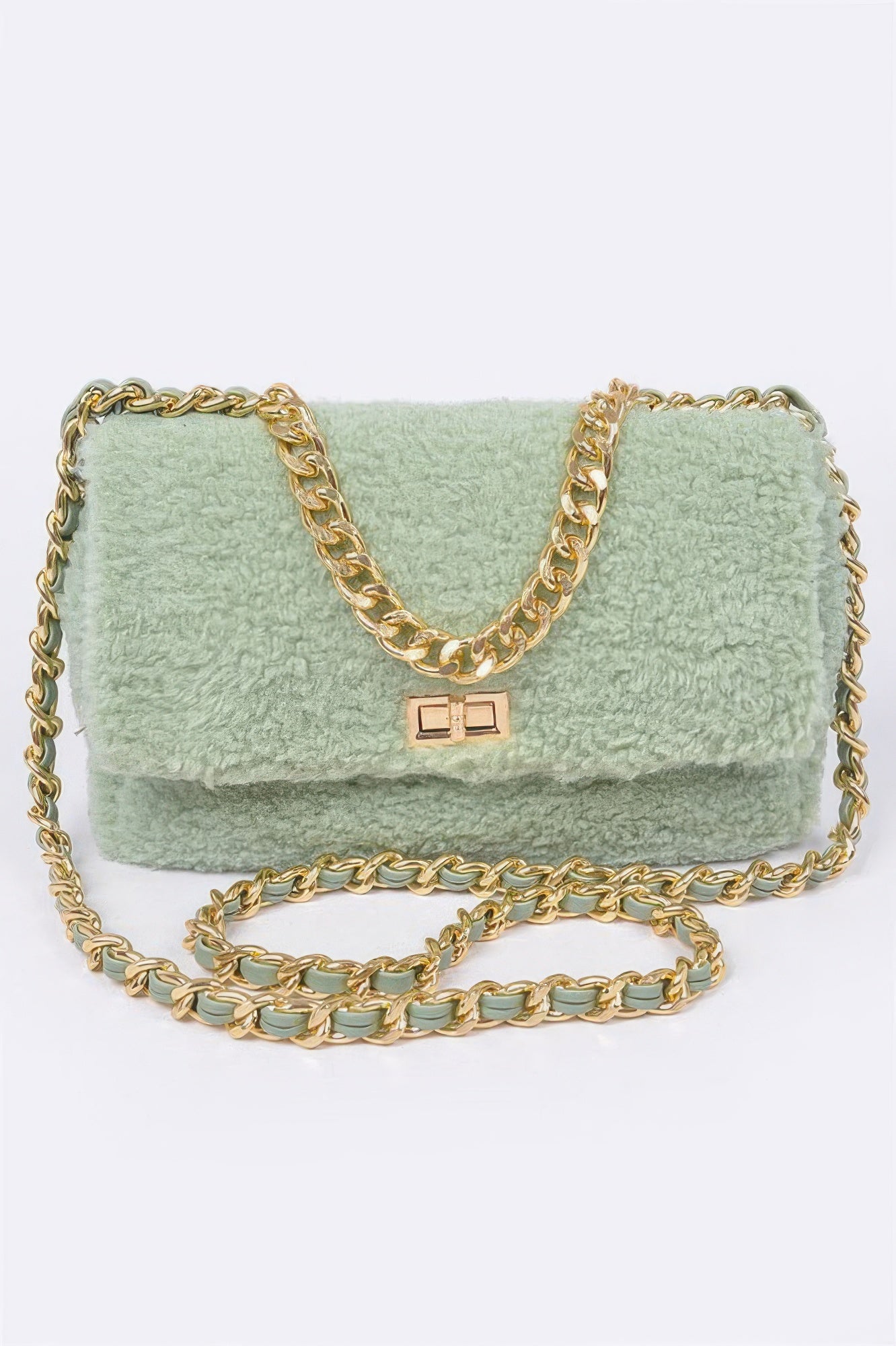 Faux Fur Shoulder Bag - Tigbul's Variety Fashion Shop