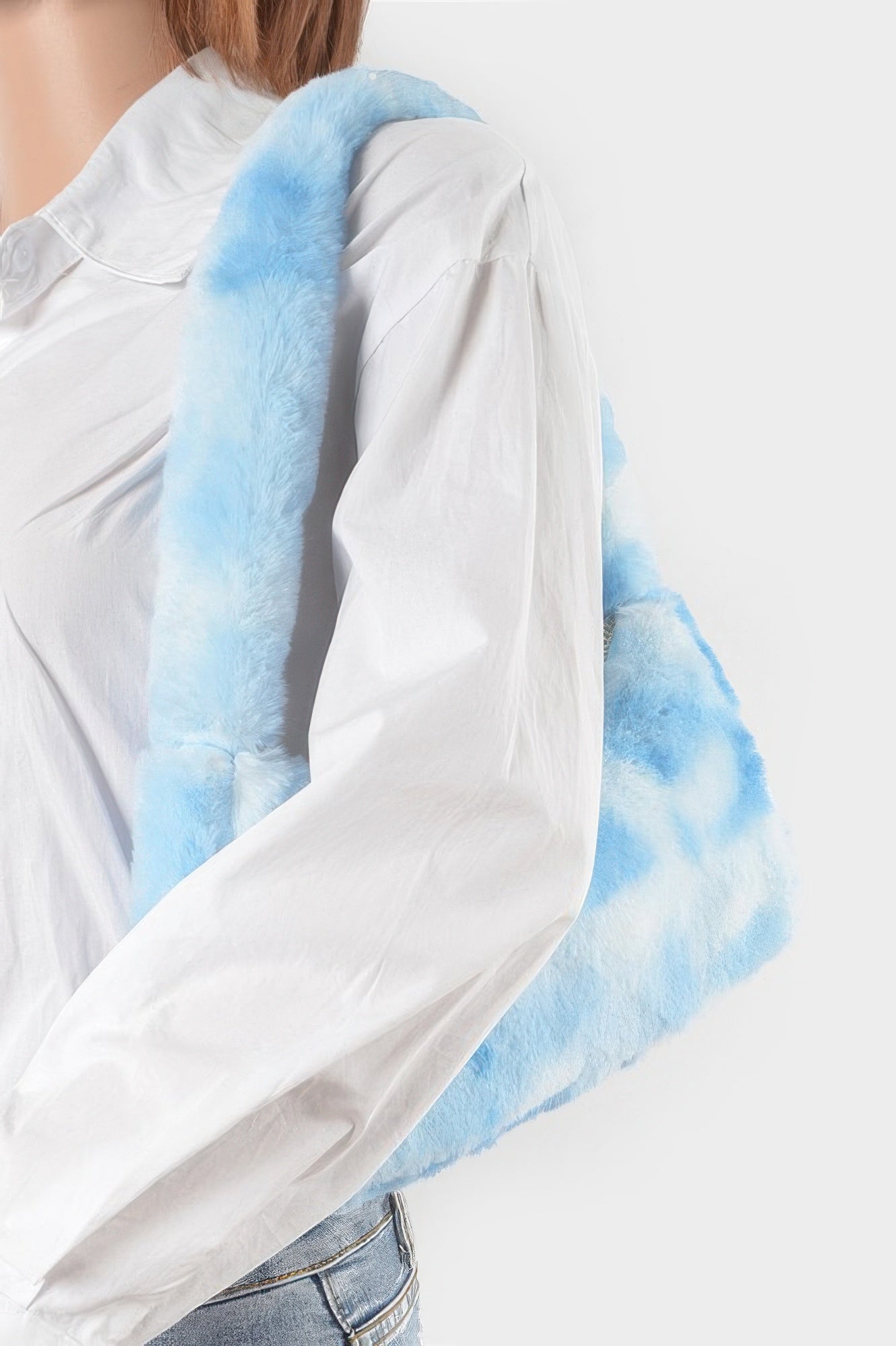 Tie Dye Fur Shoulder Bag - Tigbul's Variety Fashion Shop