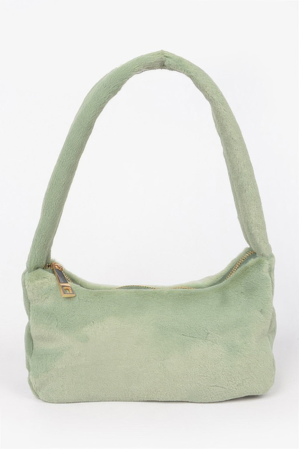 Solid Faux Fur Shoulder Bag - Tigbul's Variety Fashion Shop