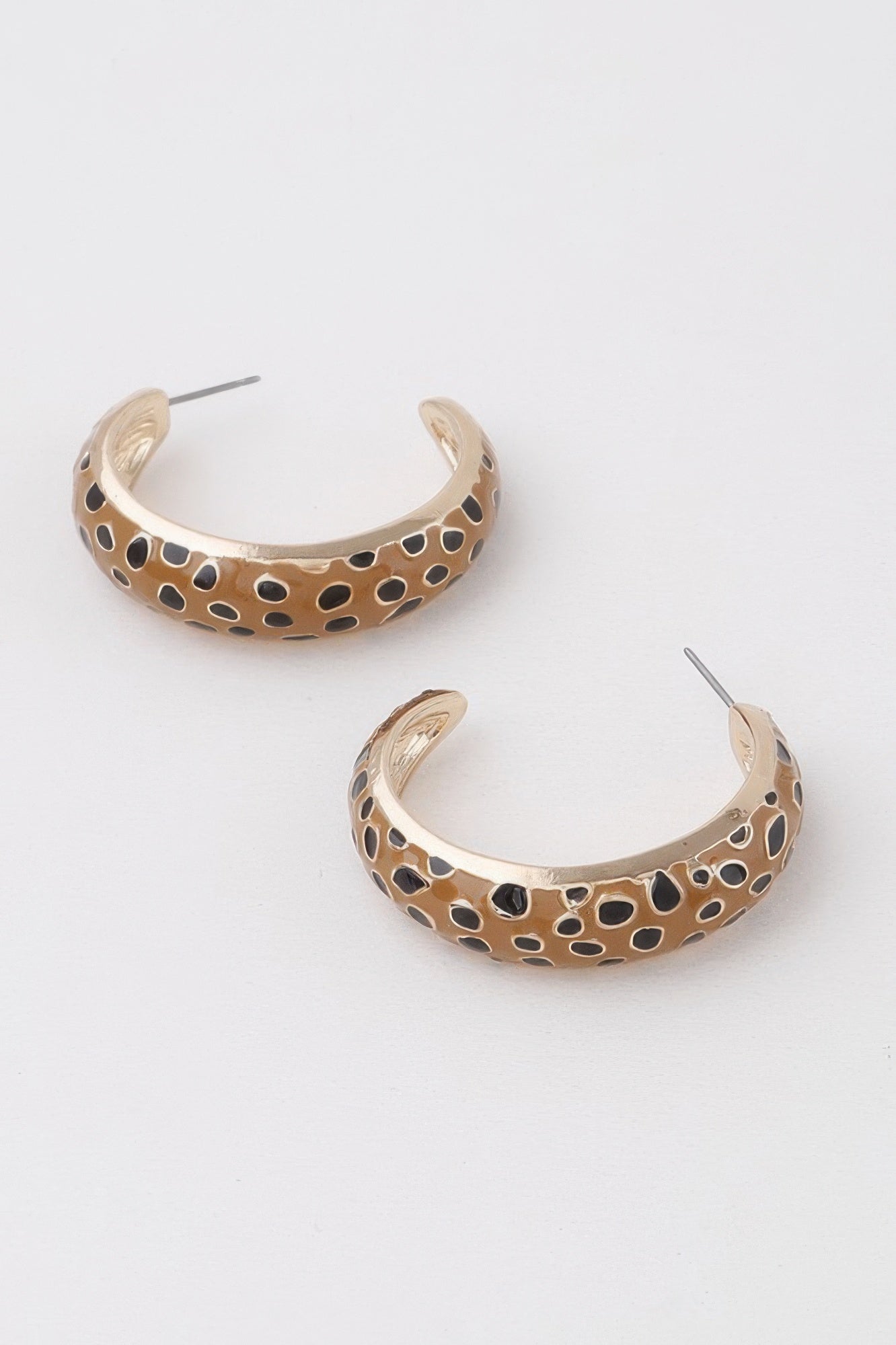 Cheetah Print Hoop Earrings - Tigbul's Variety Fashion Shop