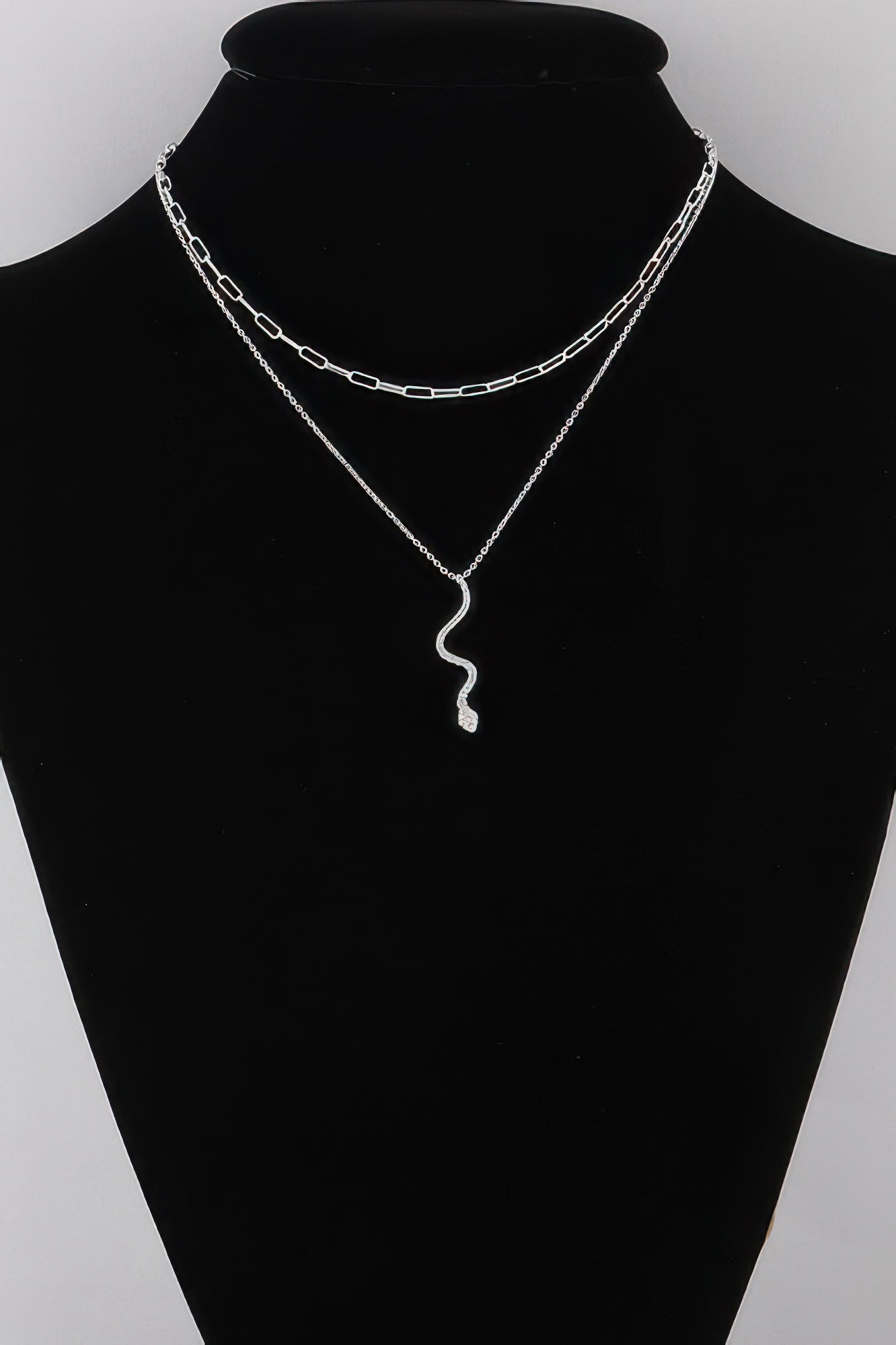 Jeweled Snake Pendant Necklace - Tigbul's Variety Fashion Shop