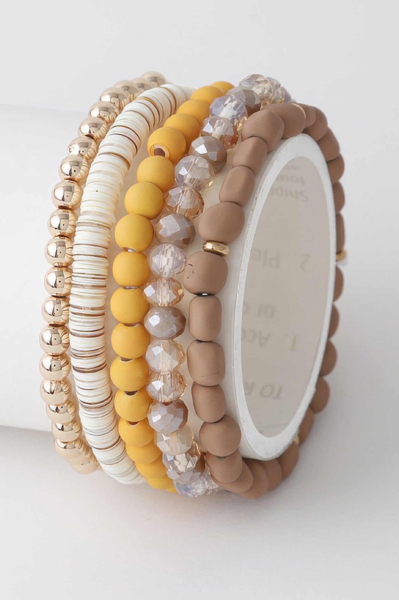 Multi Bead N Crystal Bracelet - Tigbul's Variety Fashion Shop