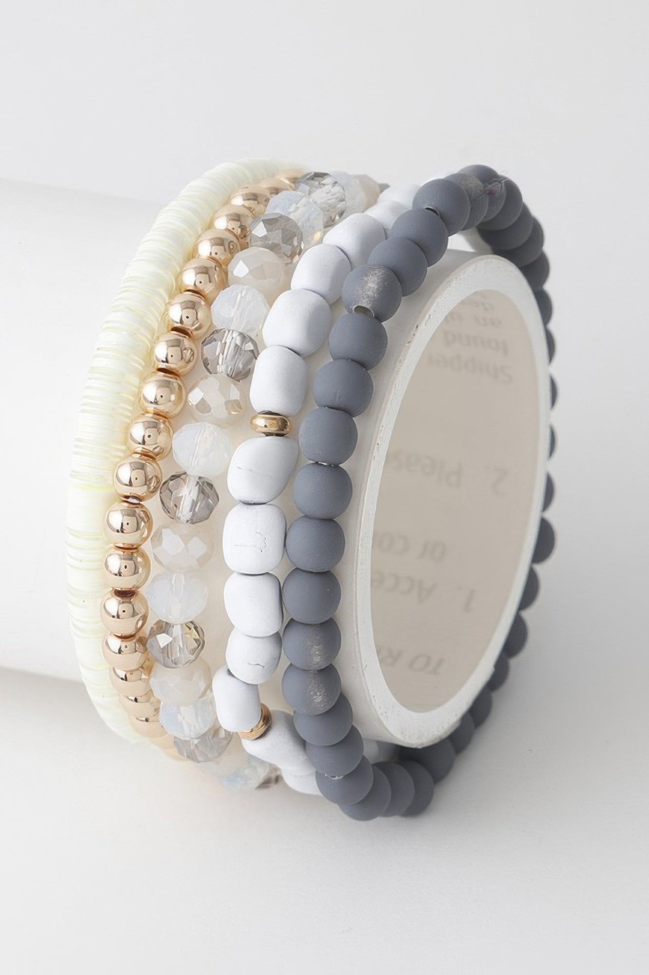 Multi Bead N Crystal Bracelet - Tigbul's Variety Fashion Shop