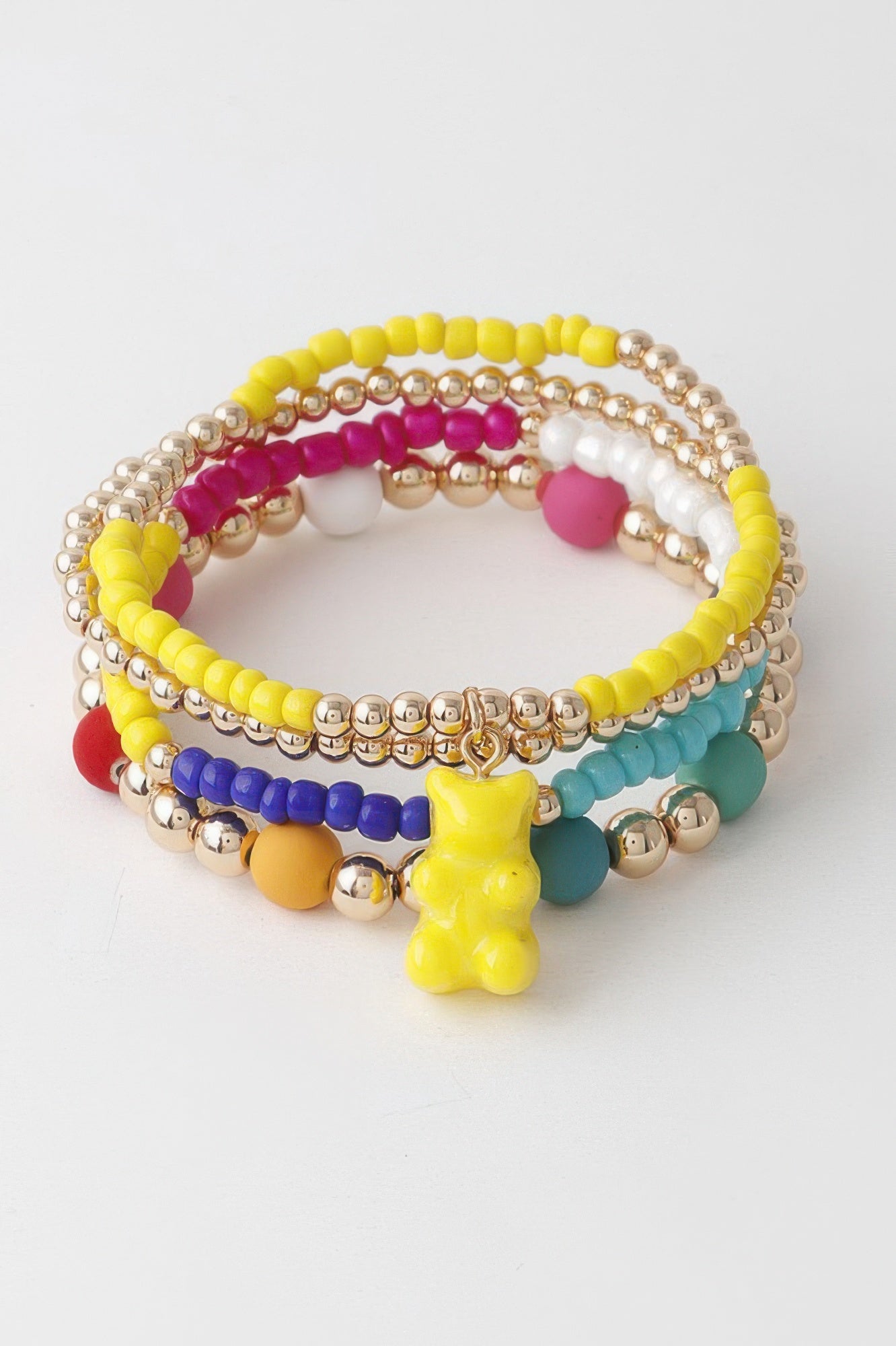 Multi Gummy Bear Charm Bracelet - Tigbul's Variety Fashion Shop