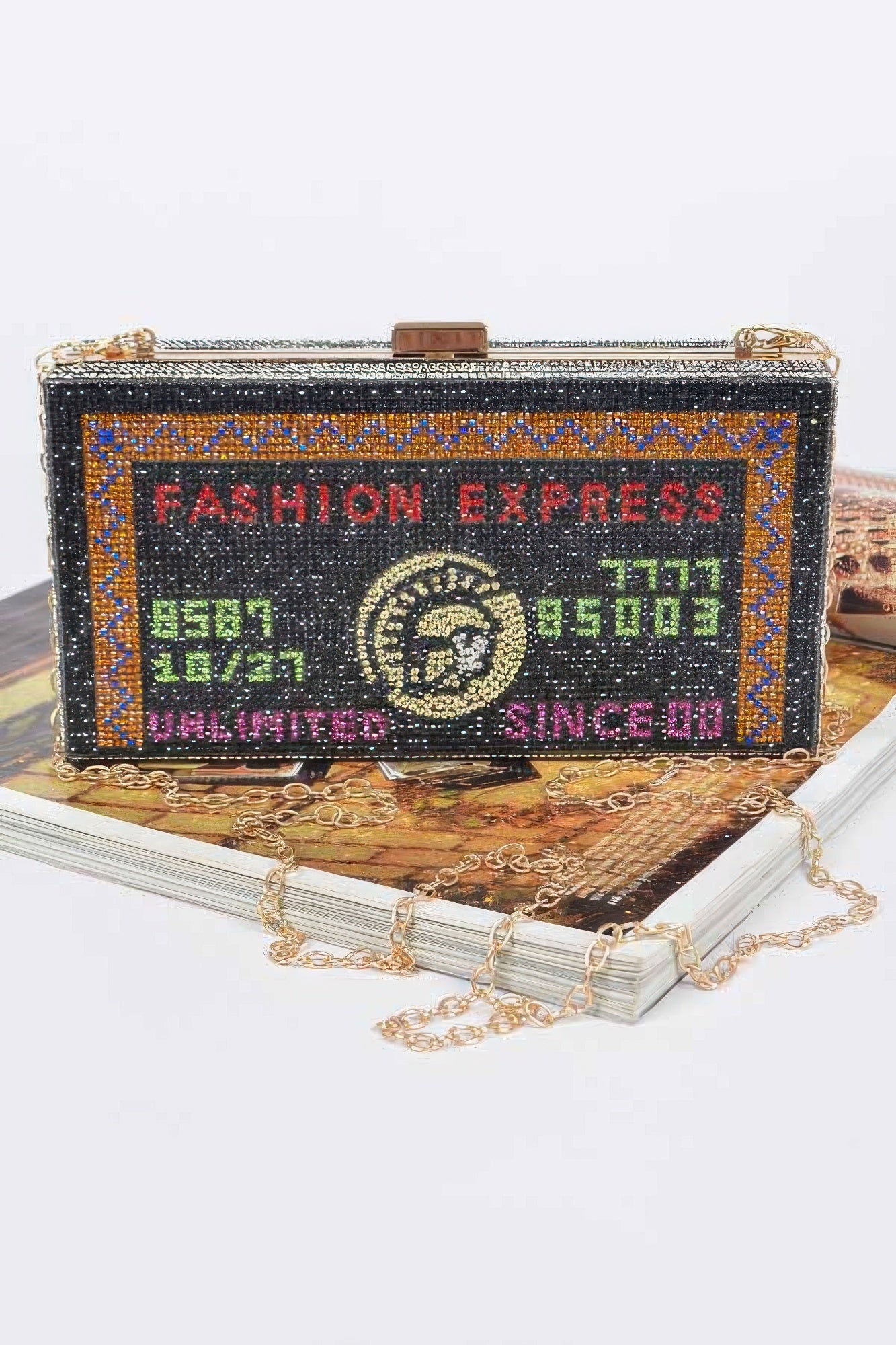 Rhinestone Credit Card Clutch - Tigbul's Variety Fashion Shop